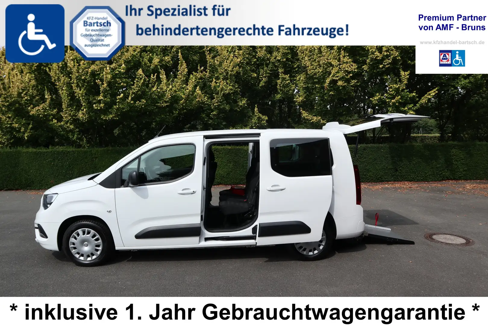 Opel Combo Life Edition Lang ( L2 )*rollstuhlgerecht*Wenderampe* Weiß - 1