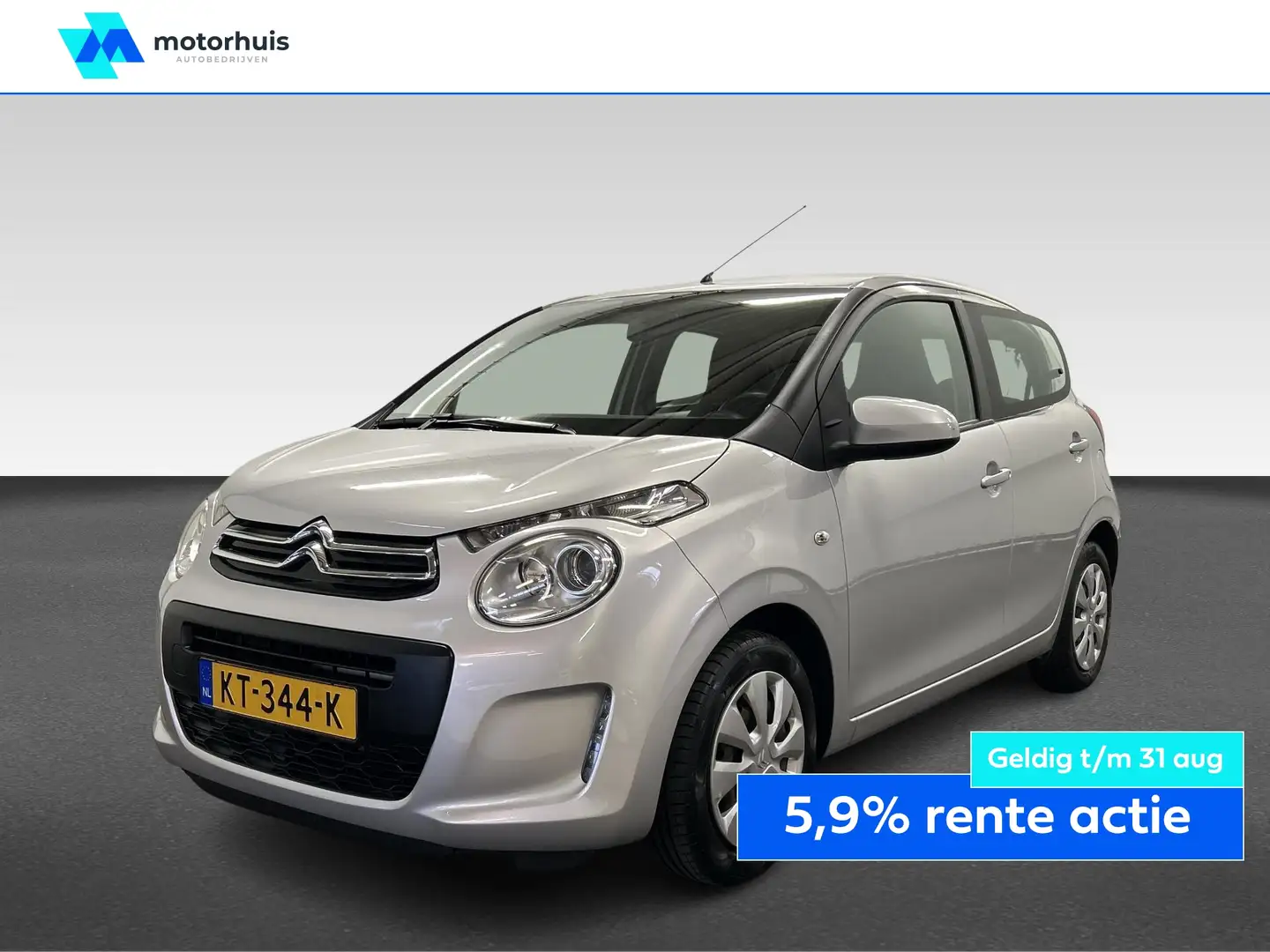 Citroen C1 1.0 VTi 68PK 5DRS FEEL AIRCO TEL NAP Grijs - 1