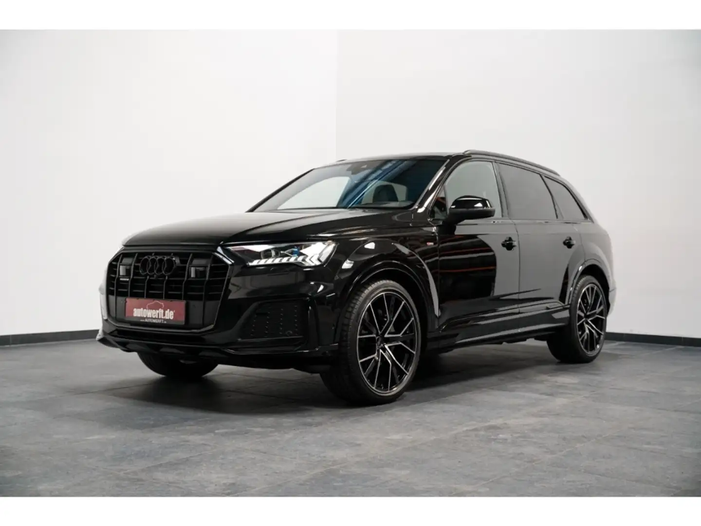 Audi Q7 50 TDI QU 3x S LINE BLACK 7SITZER B&O LUFT ALLRADL Schwarz - 1