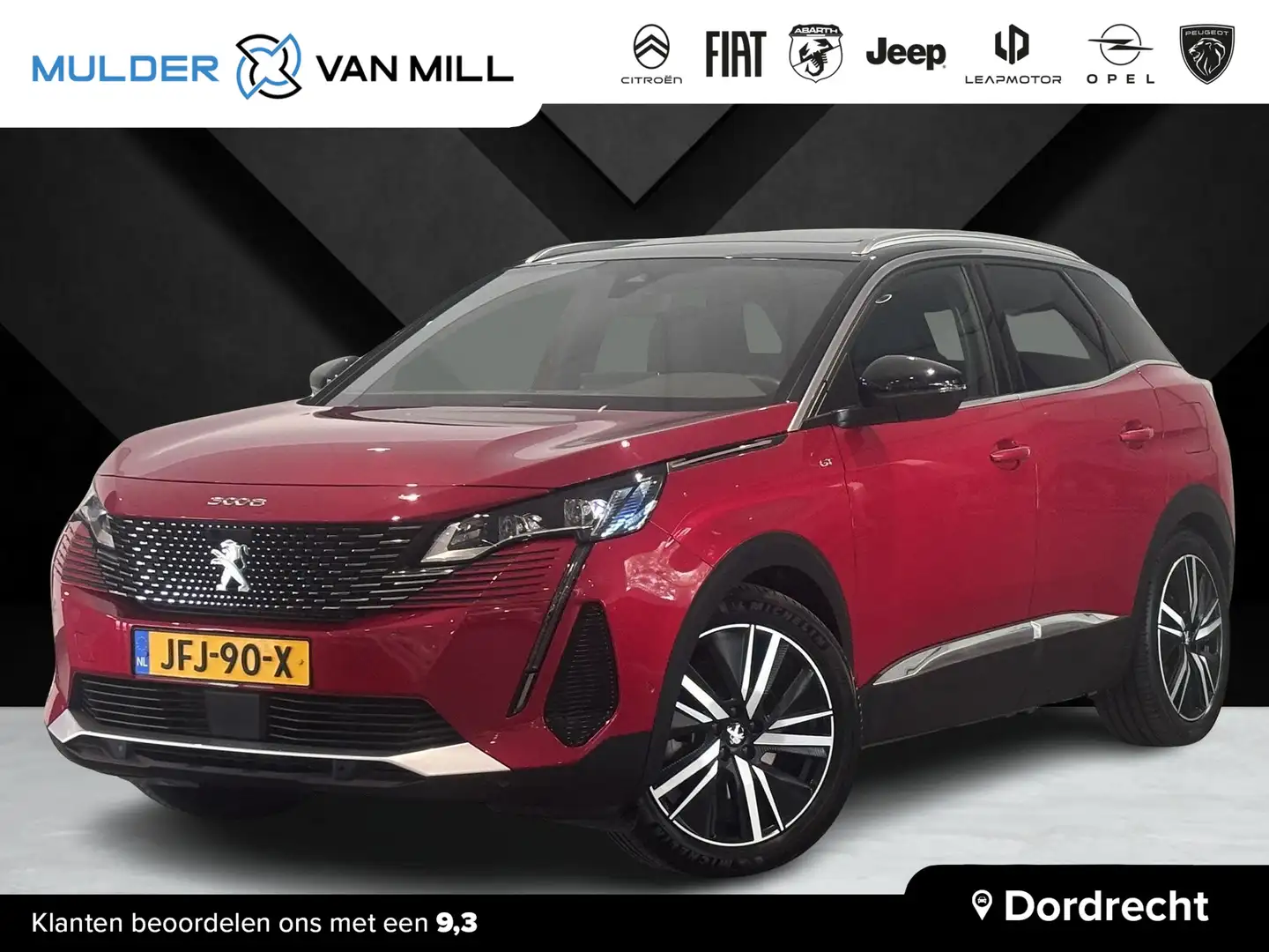 Peugeot 3008 GT Pack 1.6 PHEV HYbrid4 300pk 4x4 e-EAT8 | FULL-O Rouge - 1