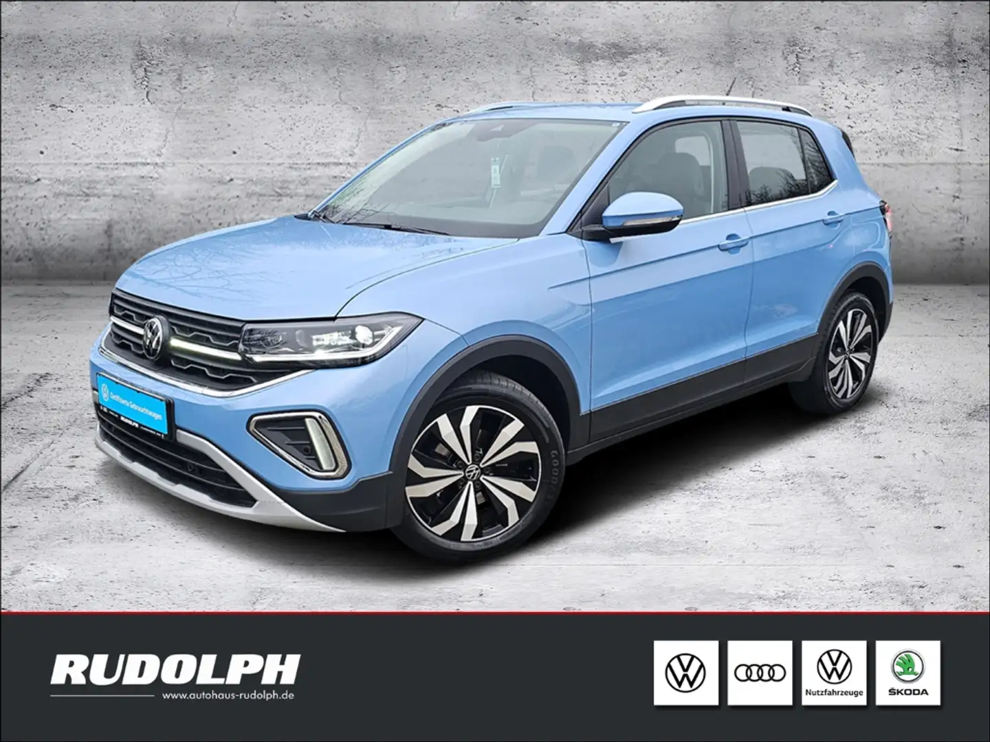 Volkswagen T-Cross Style 1.0 TSI 6-Gang LED Navi SHZ PDC Multif.Lenkr Blau - 1