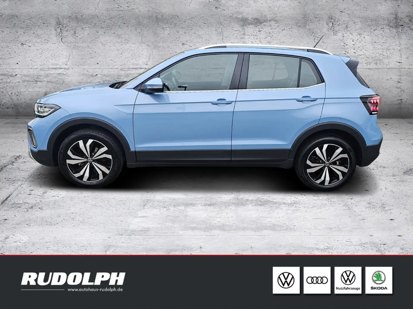 Volkswagen T-Cross Style 1.0 TSI 6-Gang LED Navi SHZ PDC Multif.Lenkr Blau - 2