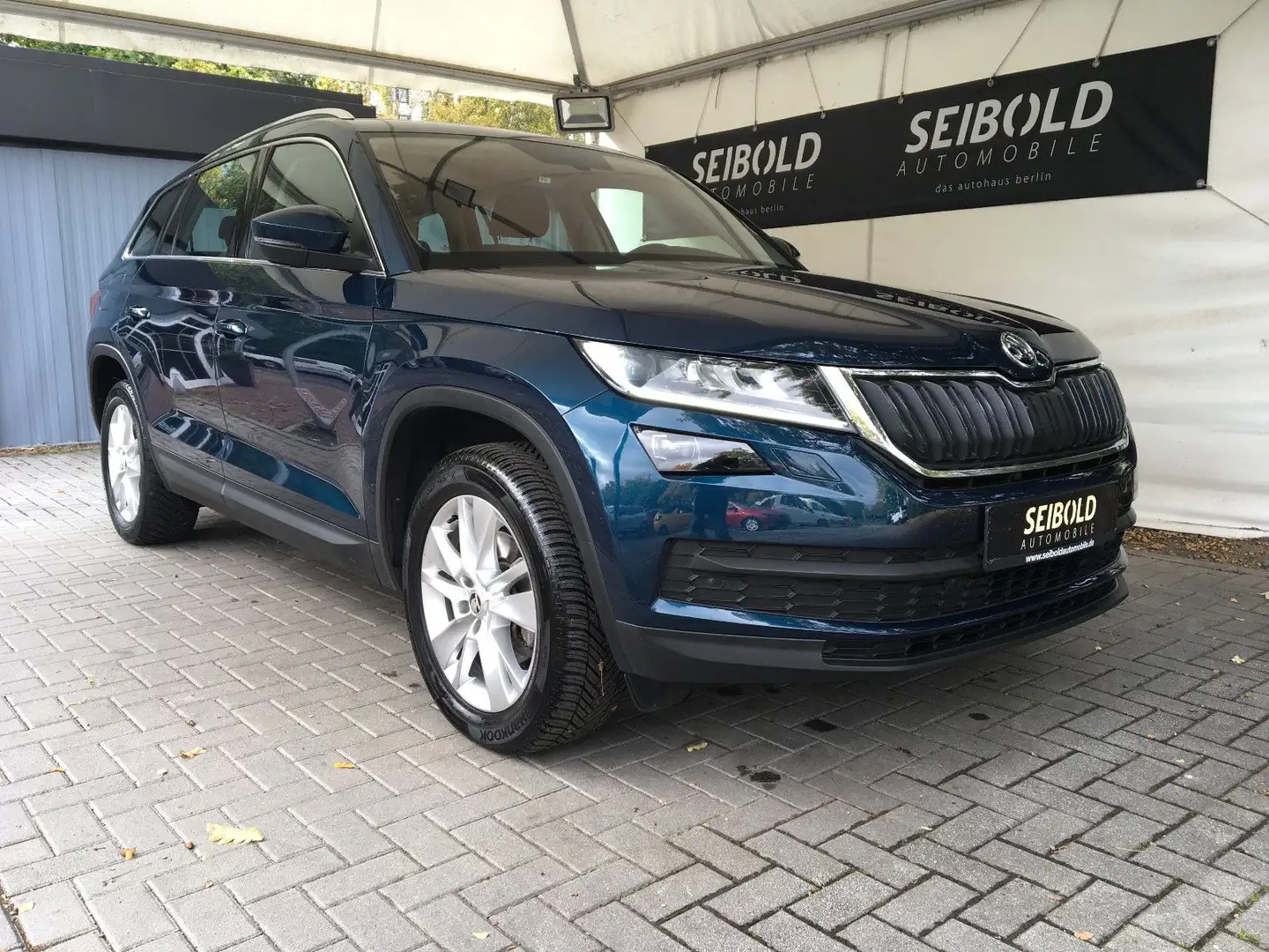 Skoda Kodiaq 1.4TSI Style 4x4/1.Hd/50Tkm/LED/ACC/Apple Blauw - 2