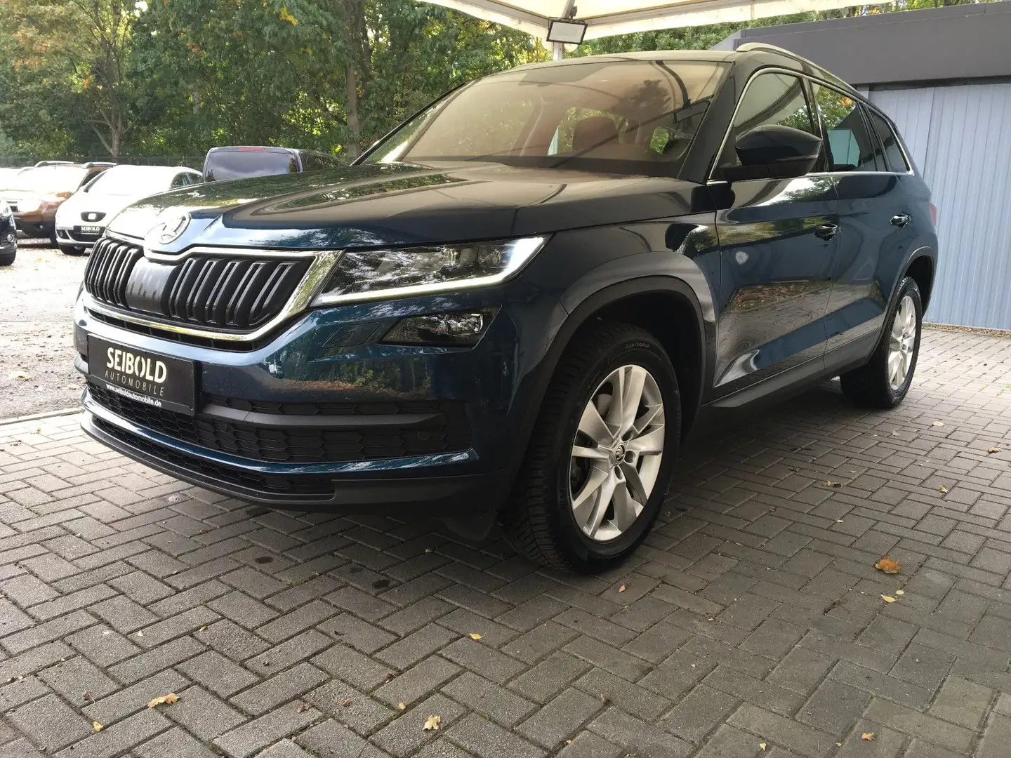 Skoda Kodiaq 1.4TSI Style 4x4/1.Hd/50Tkm/LED/ACC/Apple Blauw - 1