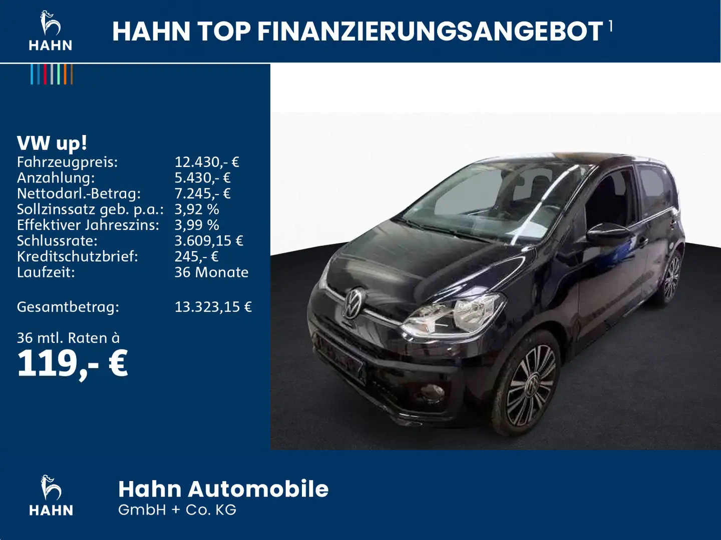 Volkswagen up! 1.0 Move UP! United Climatr Sitzhzg CAM DAB Noir - 2