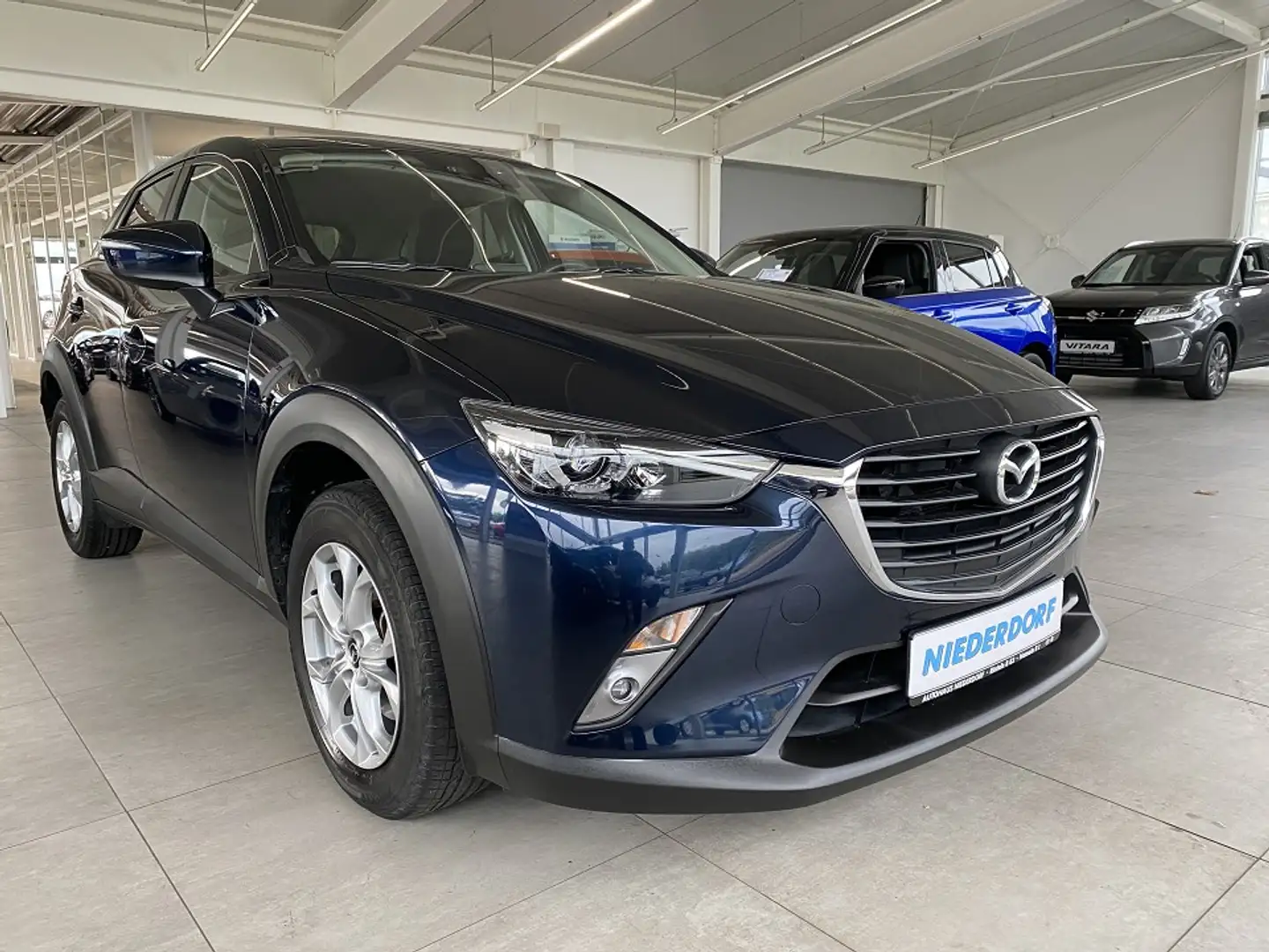 Mazda CX-3 2.0 EXCLUSIVE Automatik Tempom. Sitzhzg PDC Blau - 1