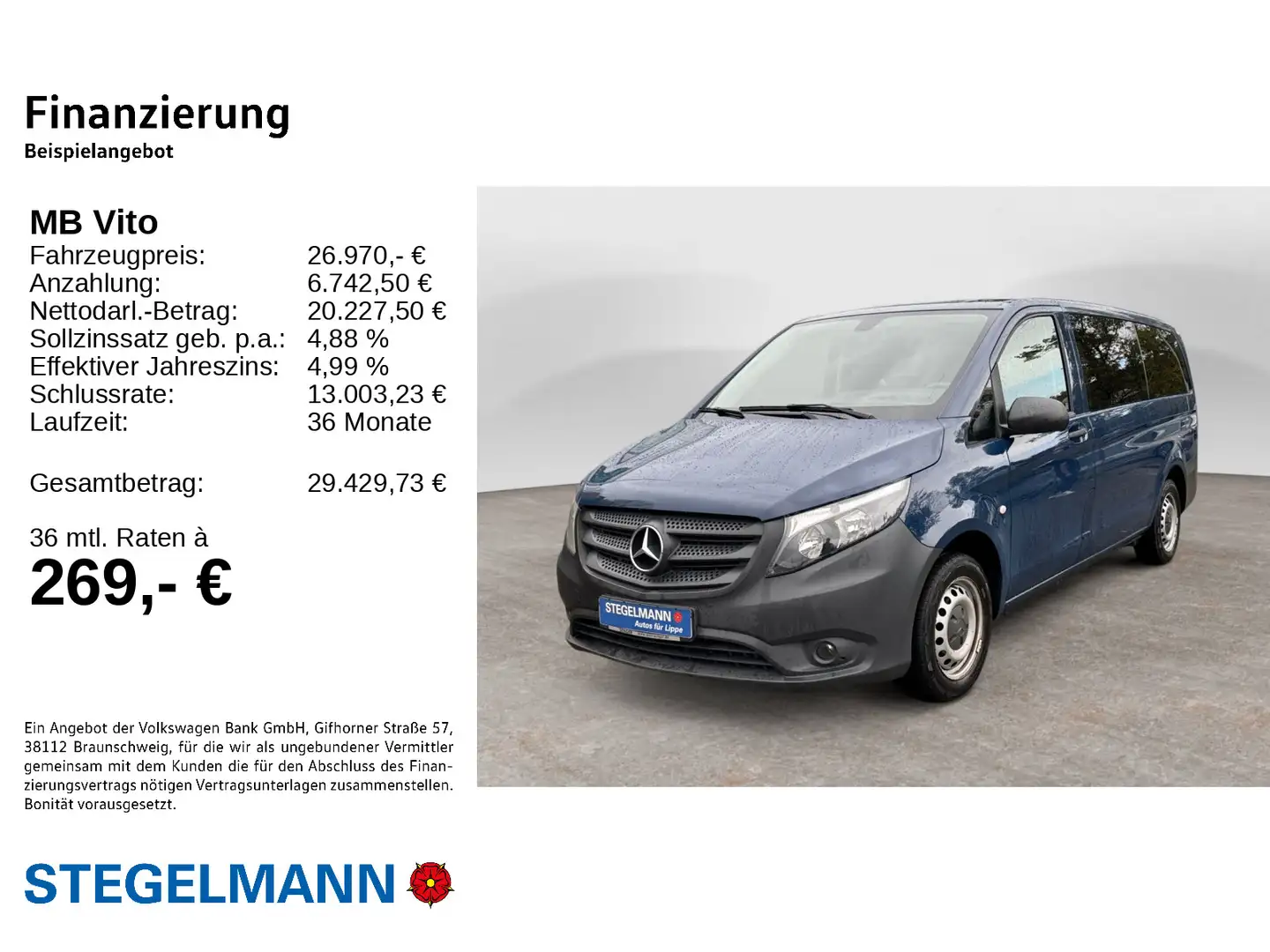Mercedes-Benz Vito Tourer 114 CDI Aut. Lang 8-Sitzer *Sitzheiz Blau - 2