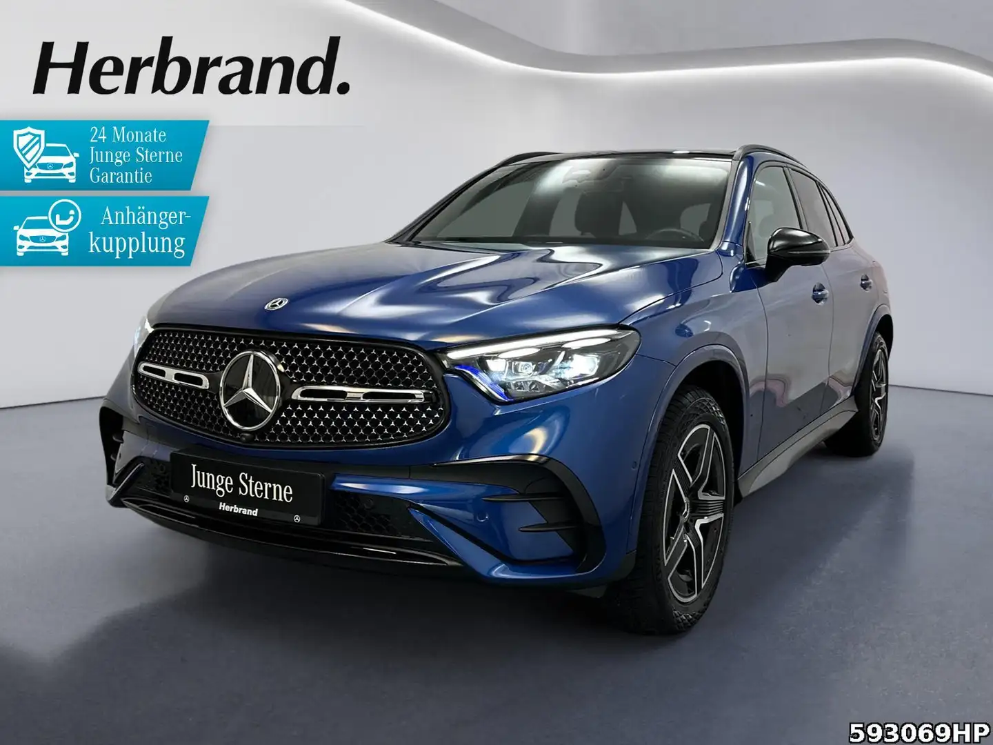 Mercedes-Benz GLC 300 e 4M AMG Line  DIGITAL L. DISTRONIC AHK Blauw - 1