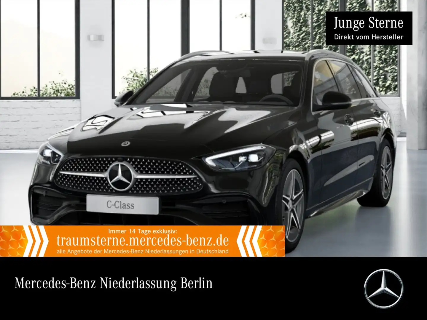 Mercedes-Benz C 200 T AMG+LED+KAMERA+TOTW+KEYLESS+9G Schwarz - 1