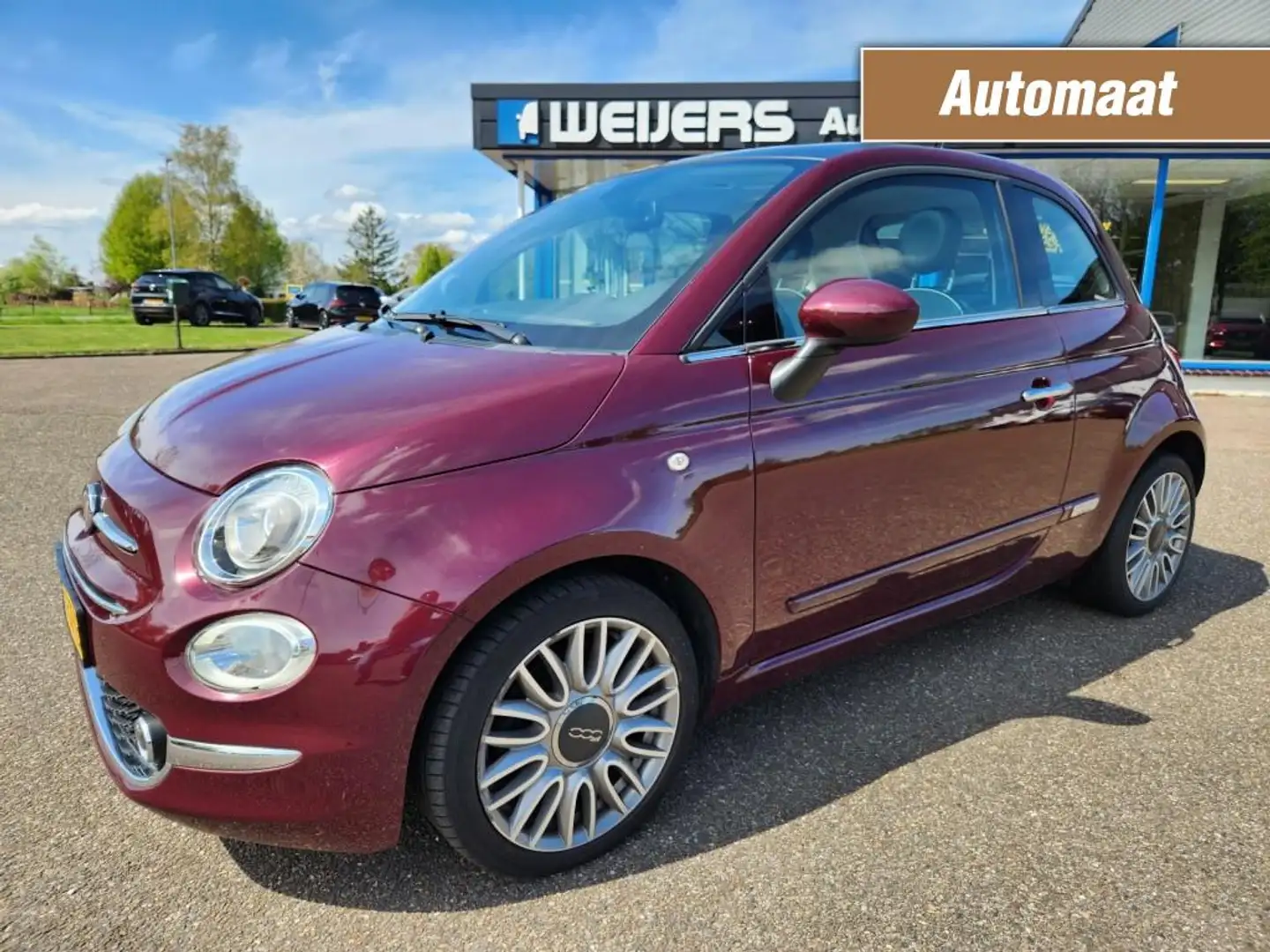 Fiat 500 0.9 Twinair Lounge, Automaat, Panoramadak, Clima, Rot - 1