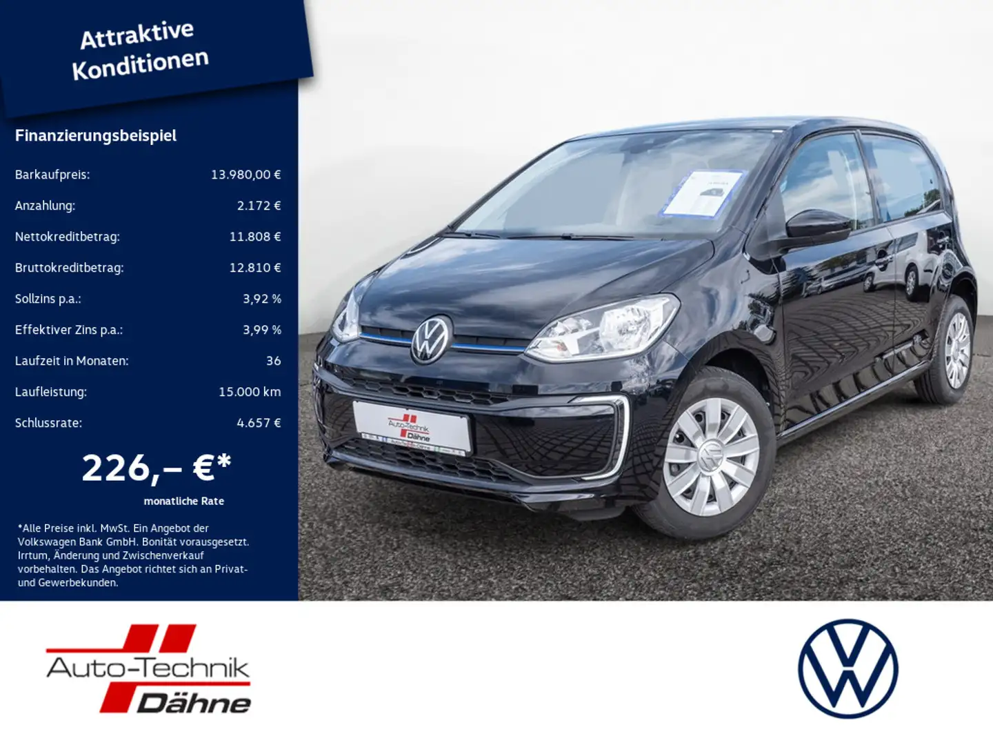 Volkswagen e-up! KLIMAAUTOMATIK SITZHEIZUNG Schwarz - 1