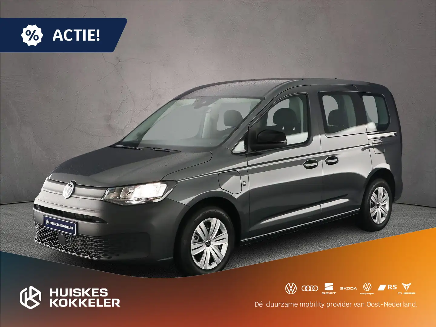 Volkswagen Caddy Kombi 1.5 TSI 150pk DSG Hybride  € 1.500,= Inruil Grijs - 1