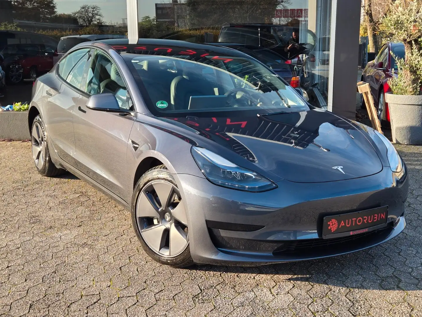 Tesla Model 3 RWD LEDER/PANORAMA/1.HAND Gris - 2