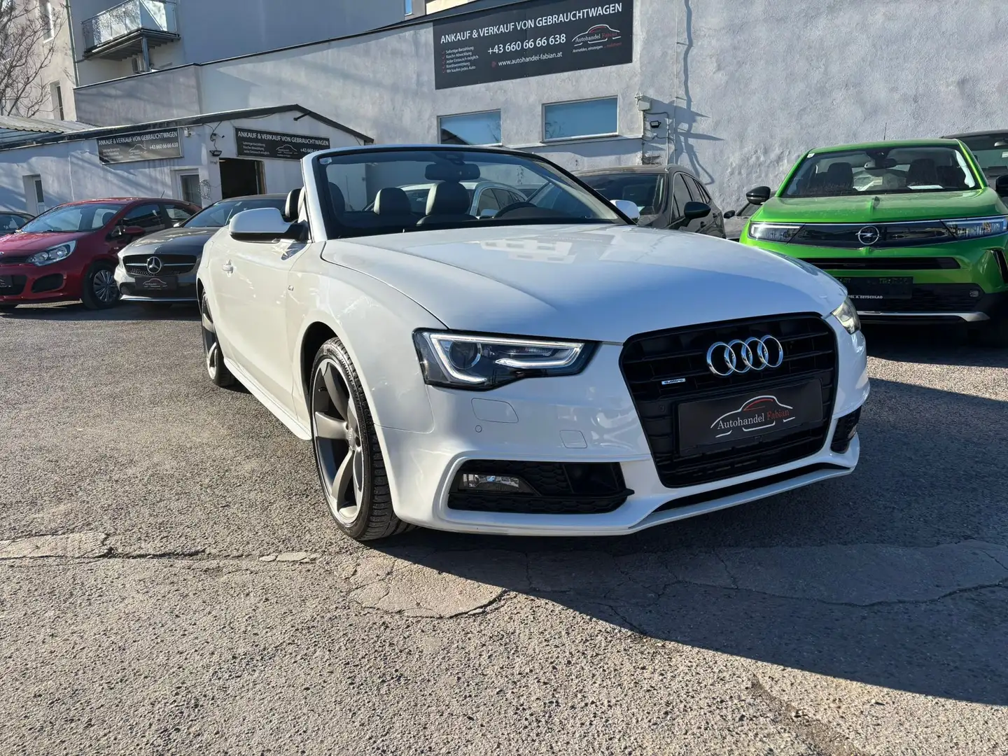 Audi A5 Cabrio 3,0 TDI V6 quattro Autom. 239PS topAusstatt Weiß - 1