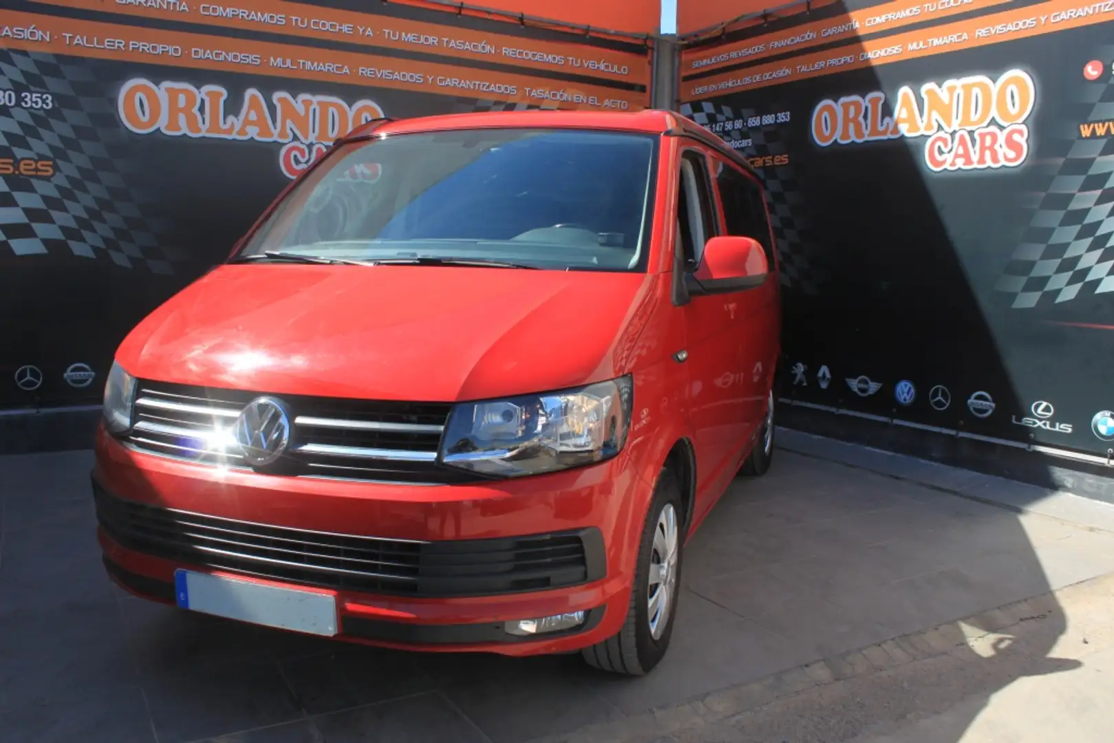 Volkswagen T5 California 2.0TDI BMT Beach DSG 110kw Rojo - 1