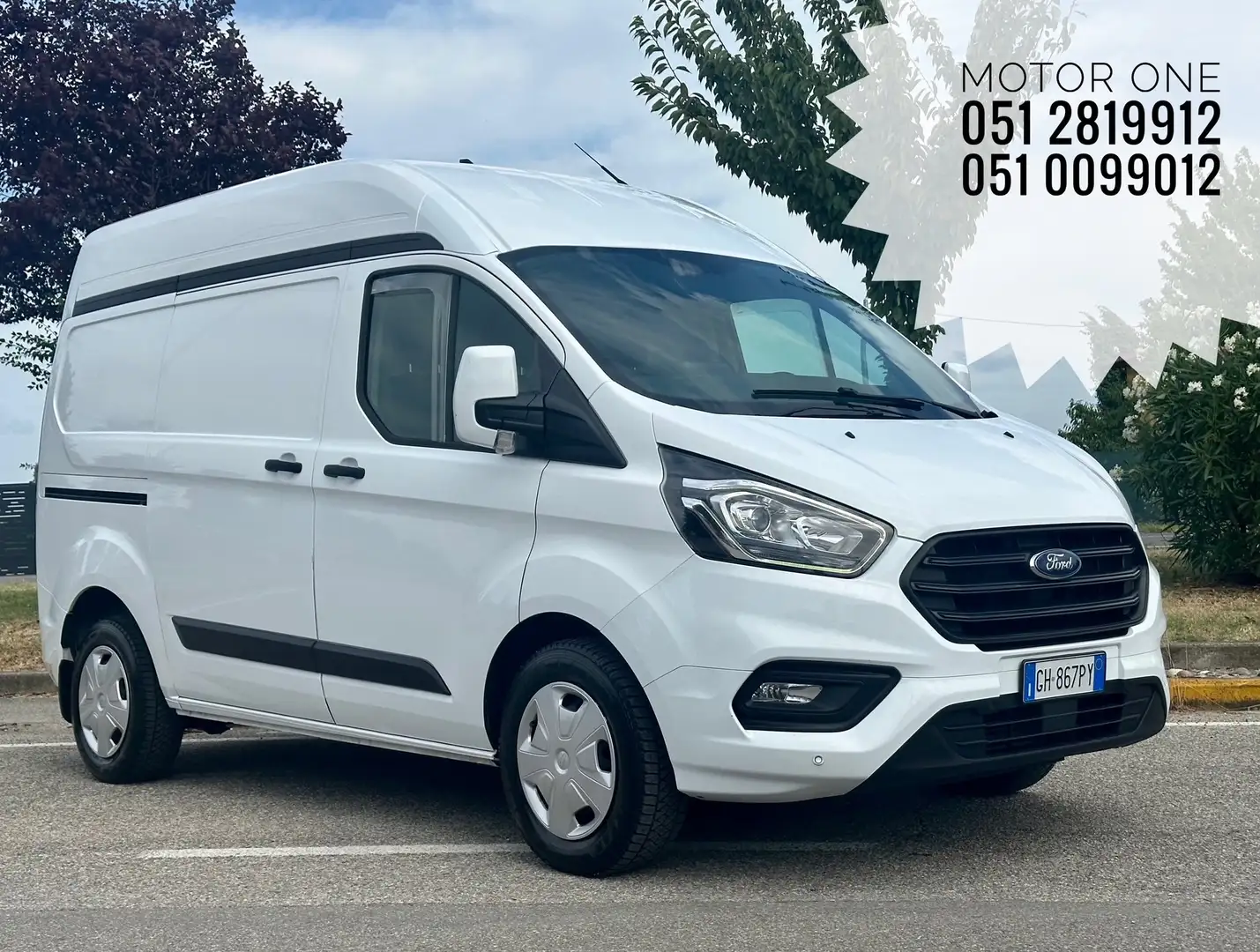 Ford Transit Custom L1H2 2.0 EcoBlue 130 Cv Auto (Euro 6.2) Bianco - 1