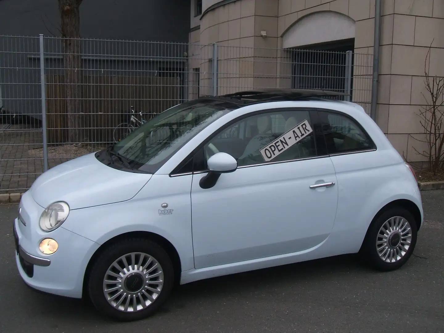 Fiat 500 *Pano-SCHIEBE-DACH+KLIMA*a.Wunsch TÜV-ALLES-NEU Grau - 1
