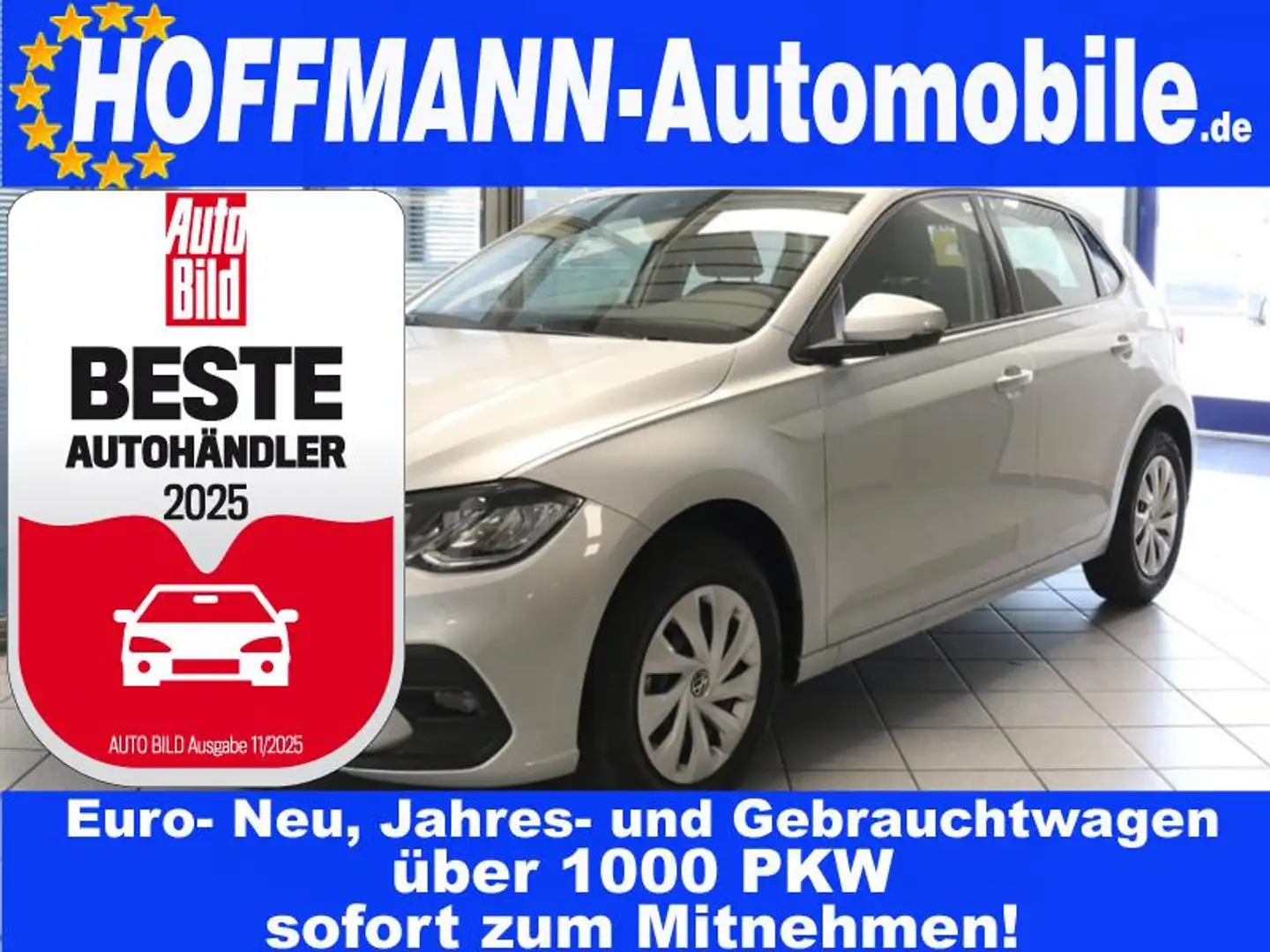Volkswagen Polo Life Climatr.,Parkpilot,Kamera,Sitzhzg.,App Срібний - 1