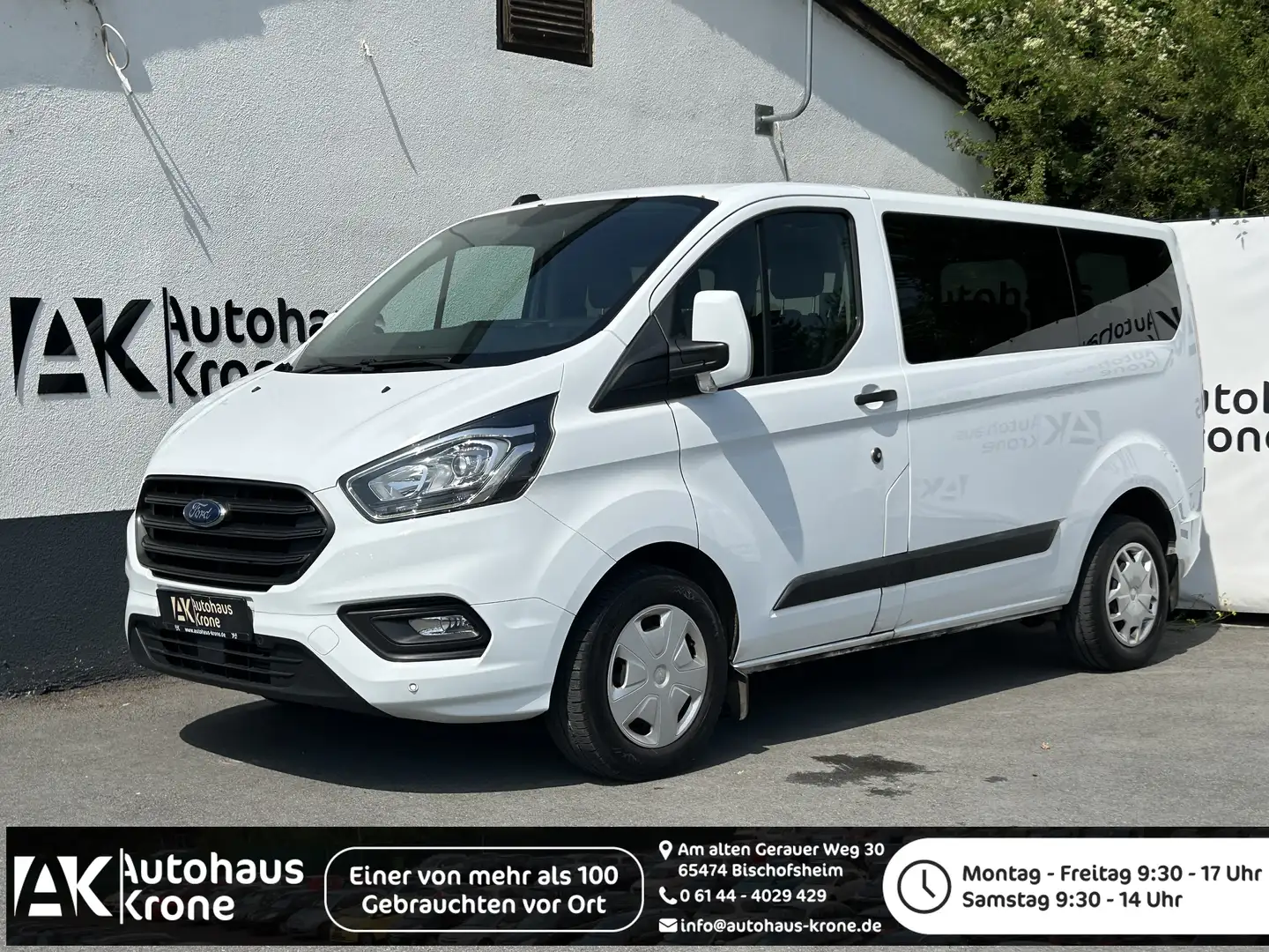 Ford Transit Custom 2.0 TDCi 320 L1 Trend 9-SITZER*LEDER* ISOFIX*KLIMA Weiß - 1