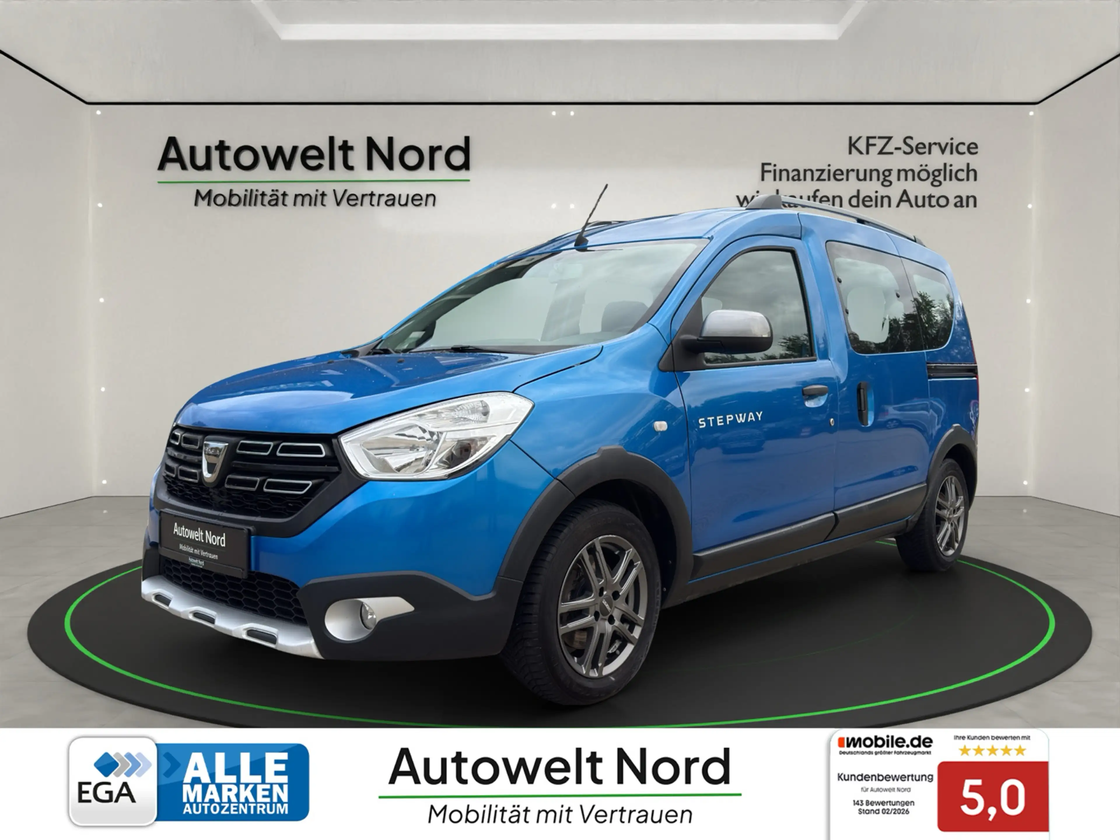 Dacia Dokker Stepway Plus~NAVI~AHK~BT~SHZG~LED~R-CAM~DISPAY-TOU
