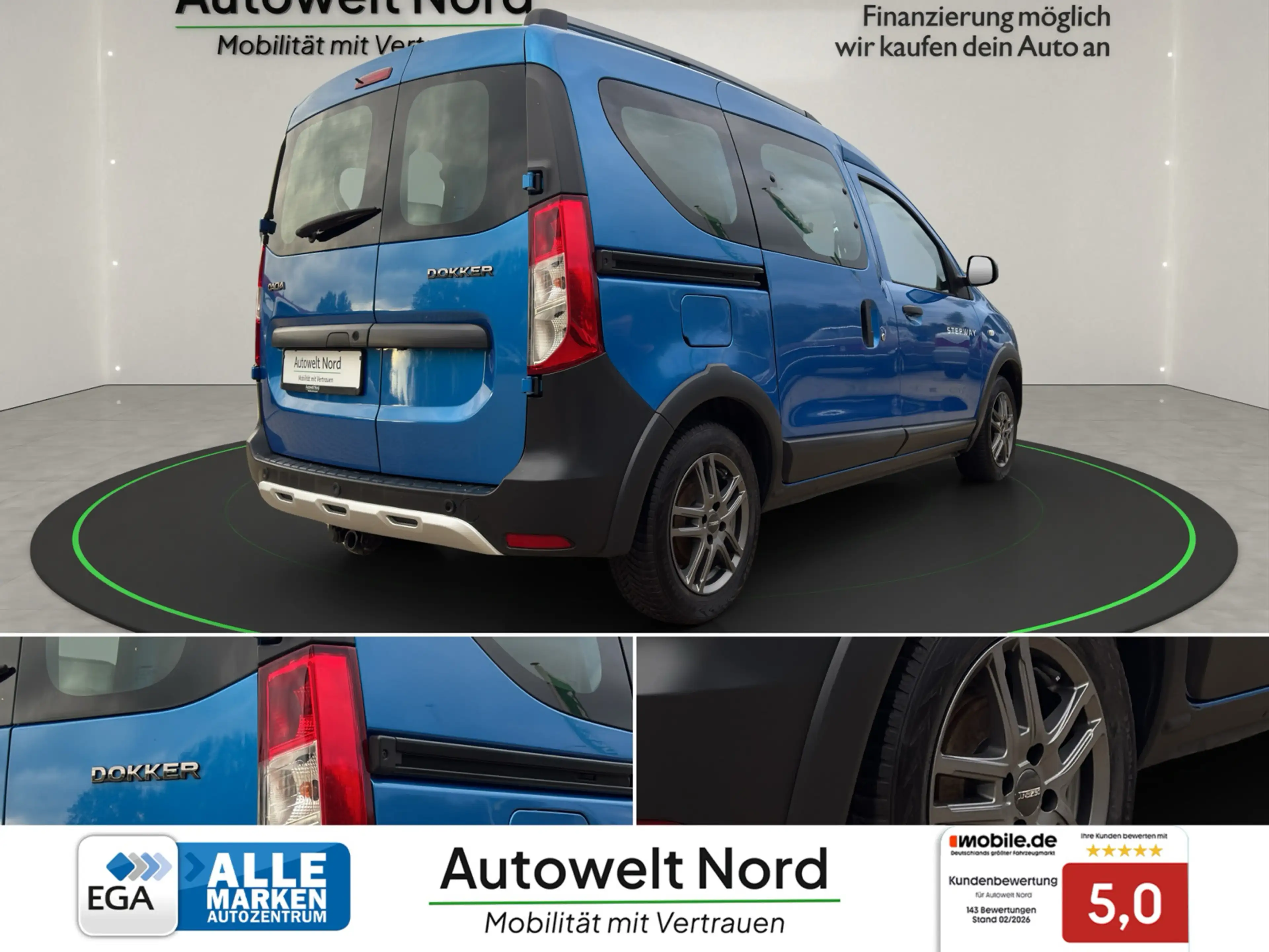 Dacia Dokker Stepway Plus~NAVI~AHK~BT~SHZG~LED~R-CAM~DISPAY-TOU — photo 6