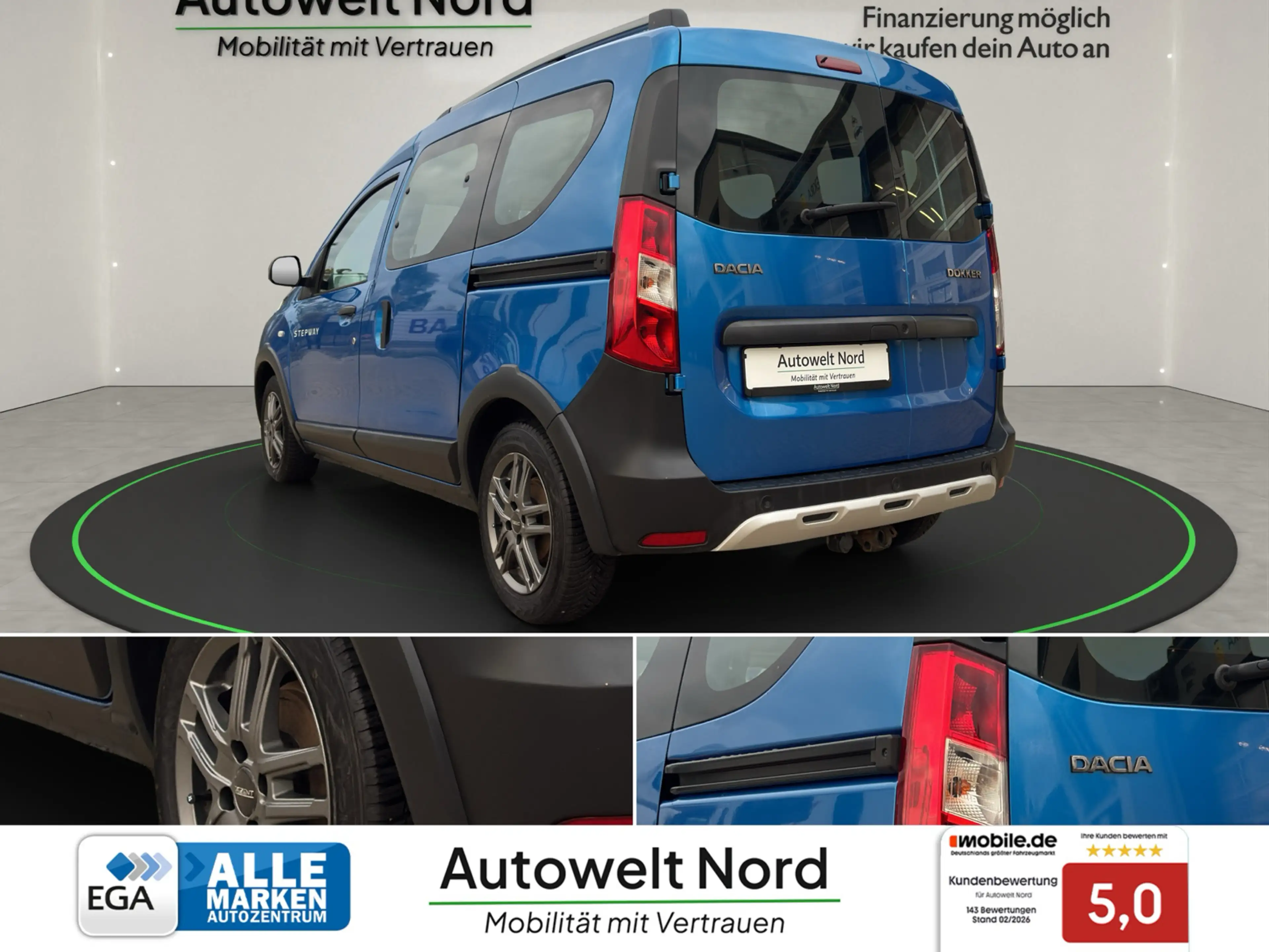 Dacia Dokker Stepway Plus~NAVI~AHK~BT~SHZG~LED~R-CAM~DISPAY-TOU — photo 4
