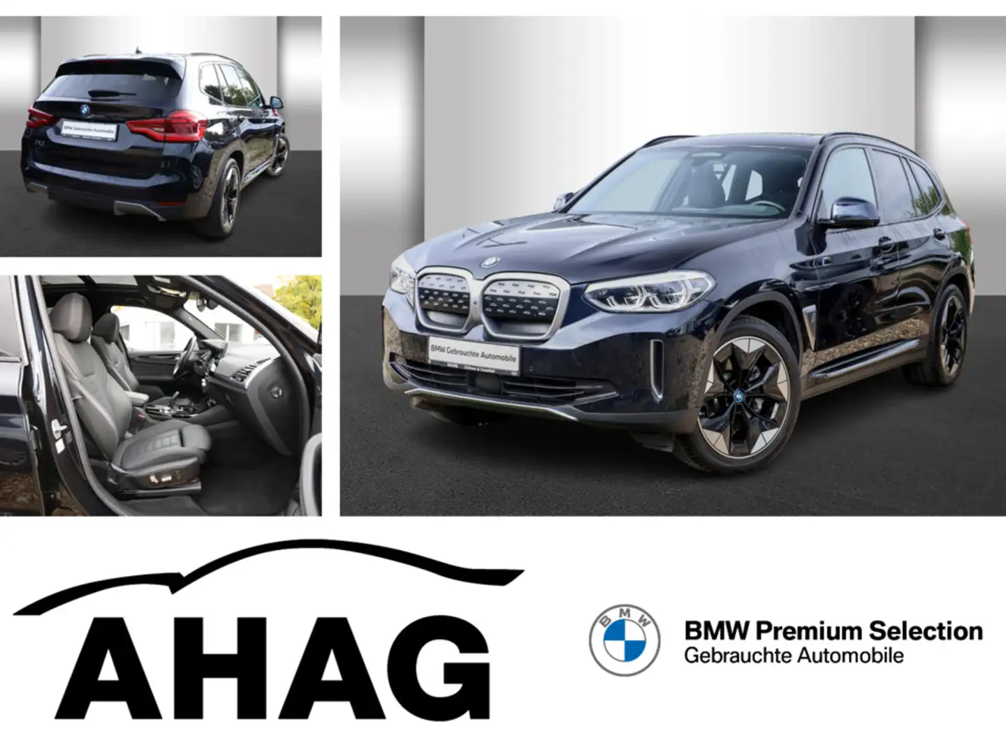 BMW iX3 ix3 80KWH IMPRESSIVE Auto Klimaaut. Head-Up AHK Schwarz - 1