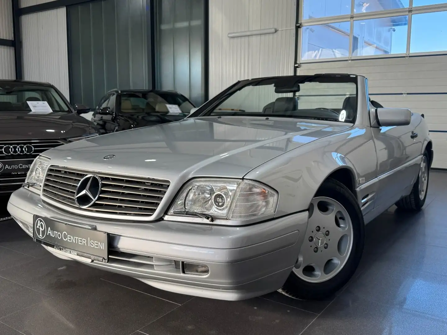 Mercedes-Benz SL 320 | E-SITZE | VOLLLEDER | BOSE | 7803km Argent - 1