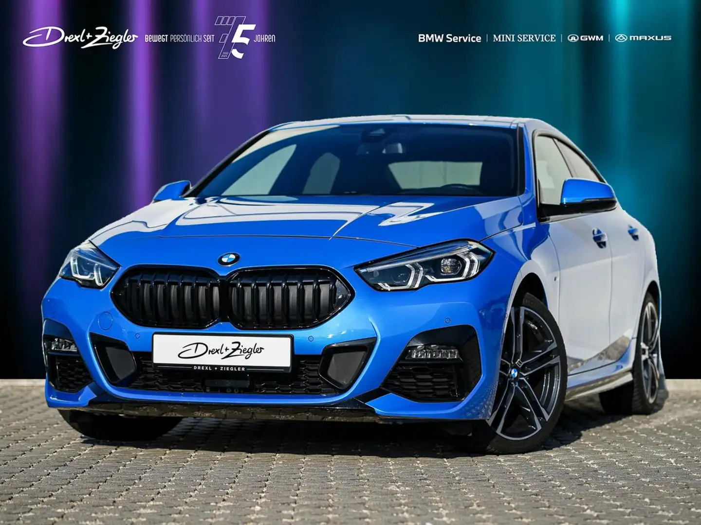 BMW 218 218i Gran Coupe M-Sport 18" PANO KoZg AdLED RFK Blau - 2