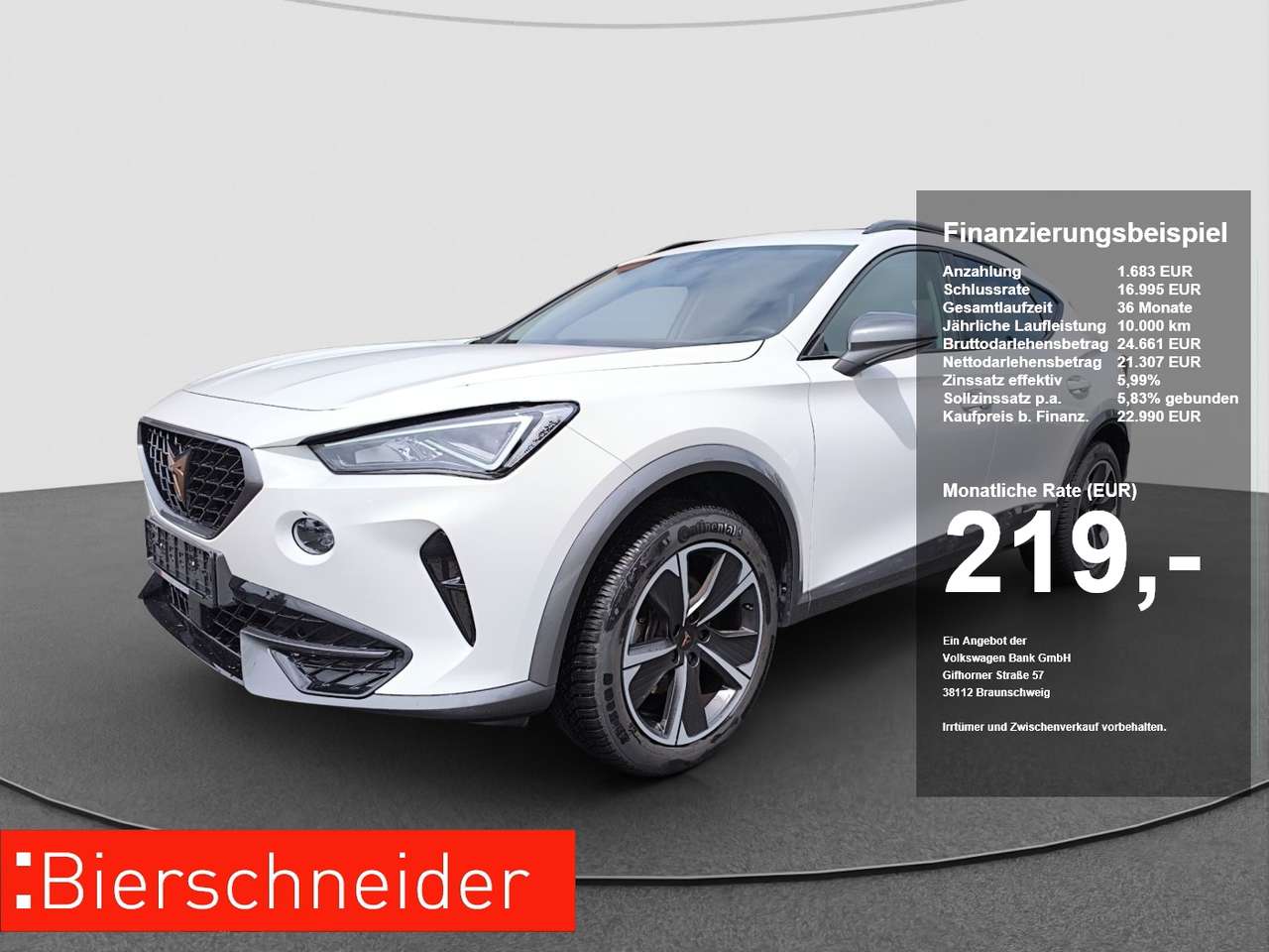 Cupra Formentor 2024 — 1.5 TSI AHK NAVI ACC PDC DAB SITZH KEYLESS