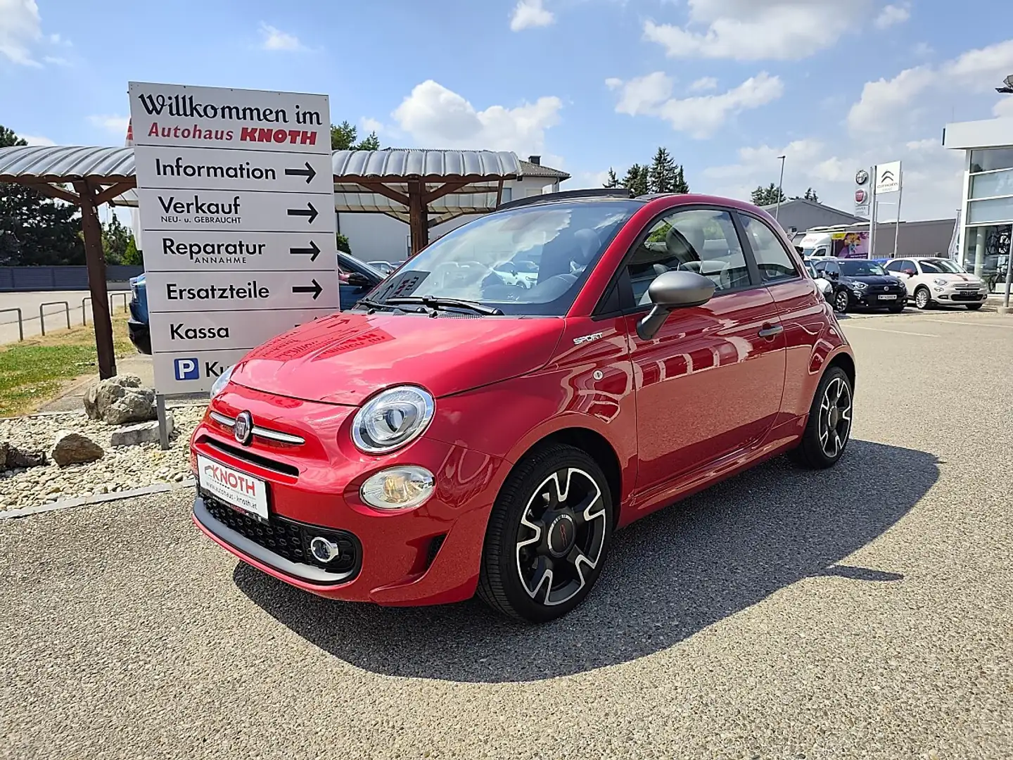 Fiat 500C 1,2 Fire 70 Sport Rot - 1