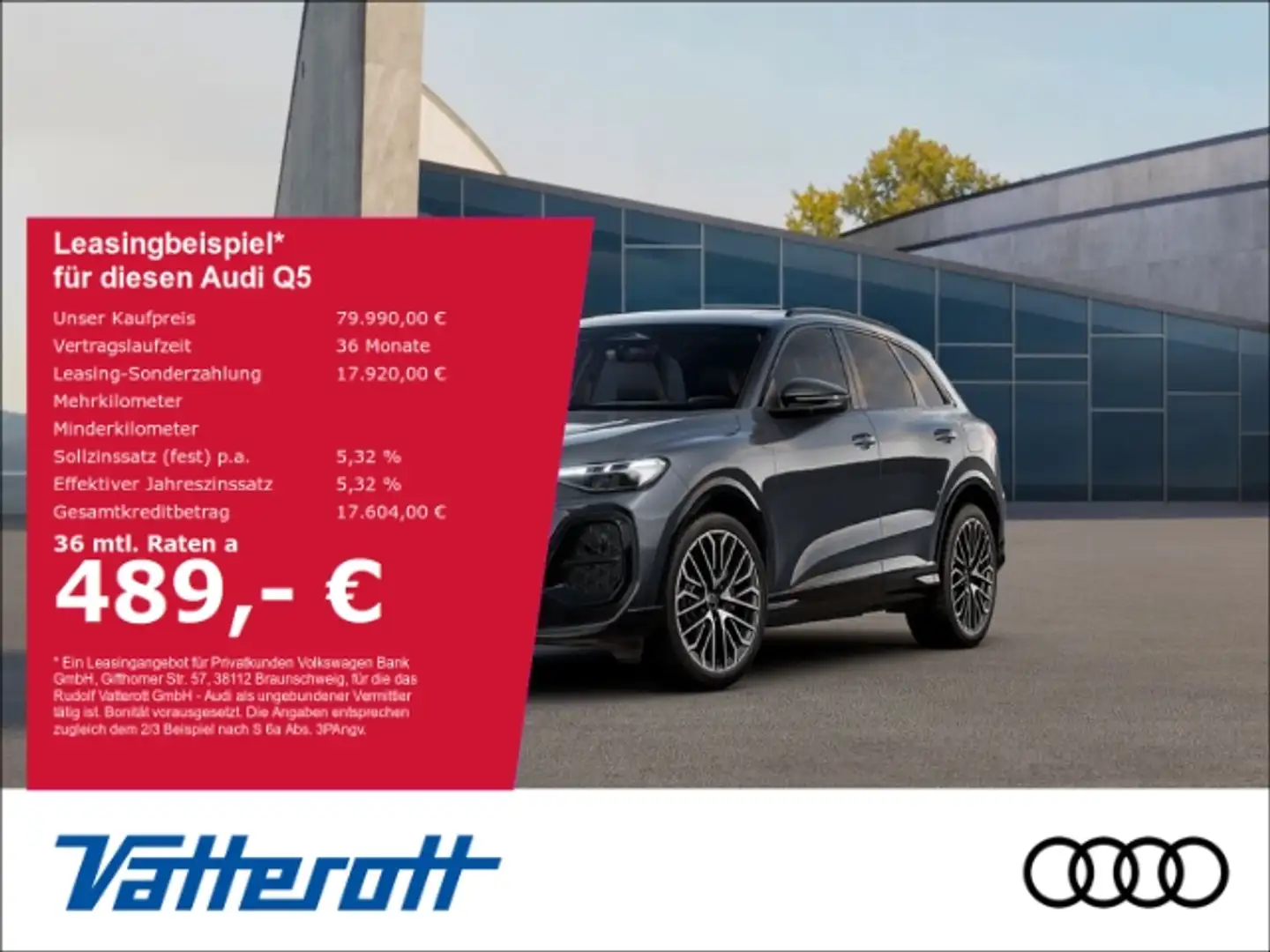 Audi Q5 e-hybrid quattro edition one AHK TechPro Luftfed. Grau - 1