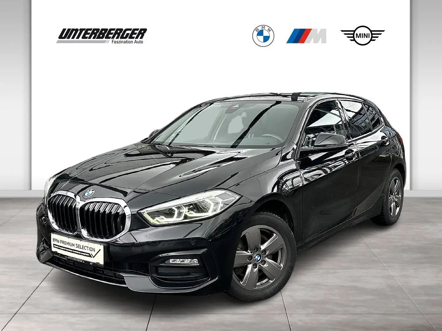 BMW 118 d Sport Line // Anhängerkupplung // LED // Tempoma Schwarz - 1