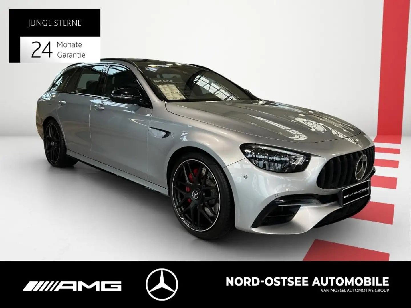 Mercedes-Benz E 63 AMG E 63 S AMG T 4M  MULTIBEAM 360 BURMESTER NIGHT Silber - 2