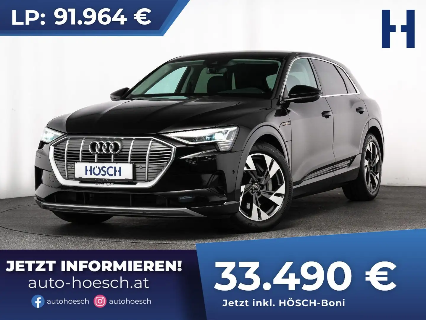 Audi e-tron 55 quattro Adv. 20" ALCANTARA ASSISTENZ +++ Schwarz - 1