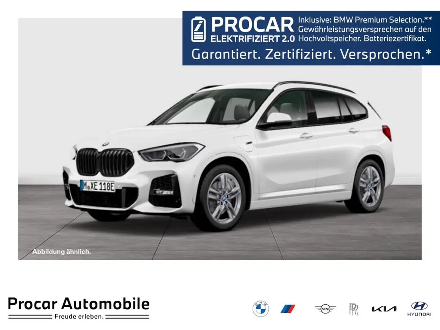 BMW X1 xDrive25e M Sport AHK RFK NAVI LED PDC V+H Weiß - 1