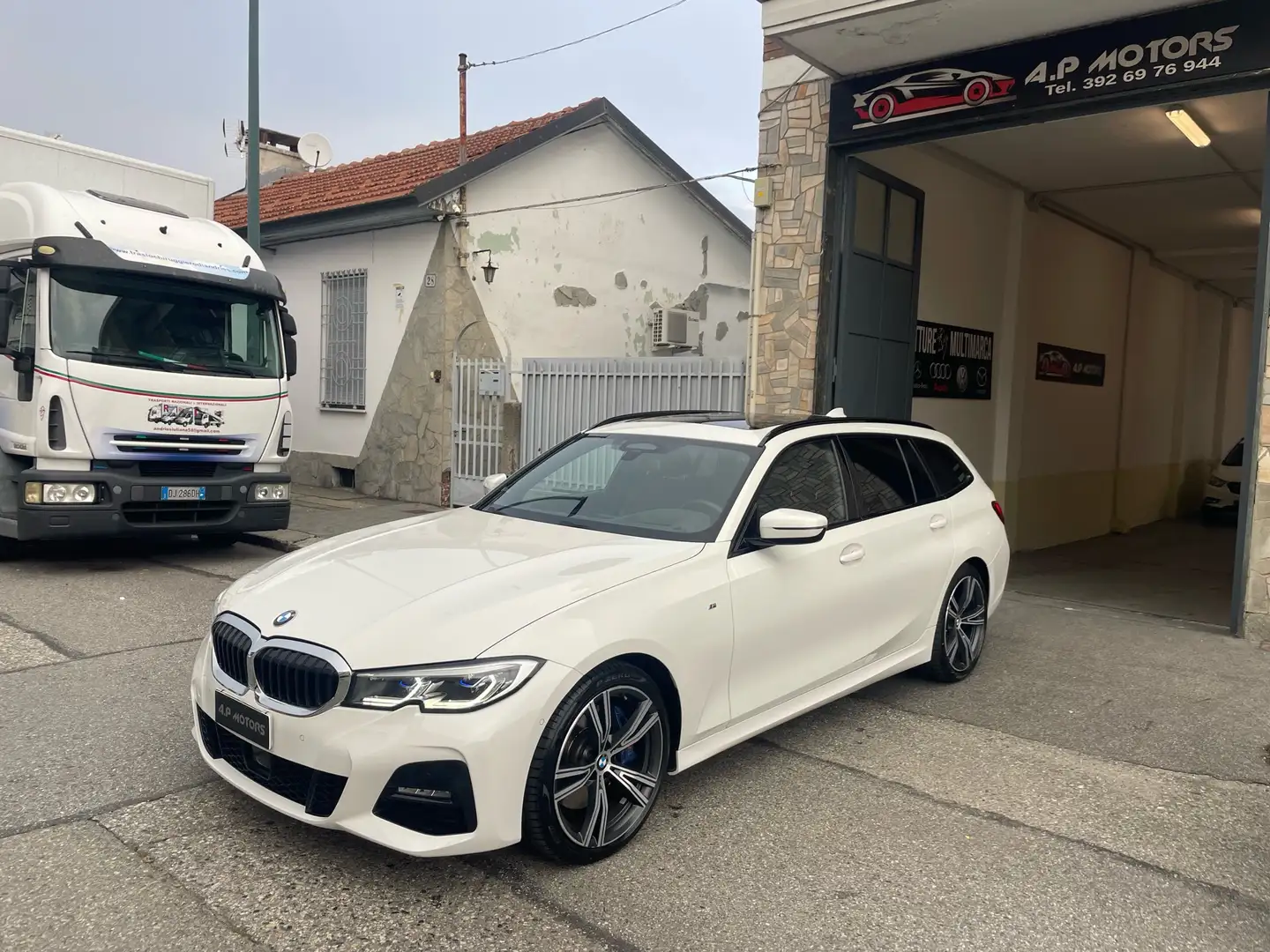 BMW 330 330d Touring xdrive Msport auto iva esposta Weiß - 1