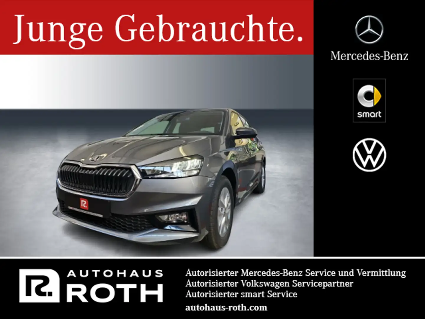 Skoda Fabia Fabia 1.0 TSI Selection OPF (EURO 6e) Autom./LED Gris - 1