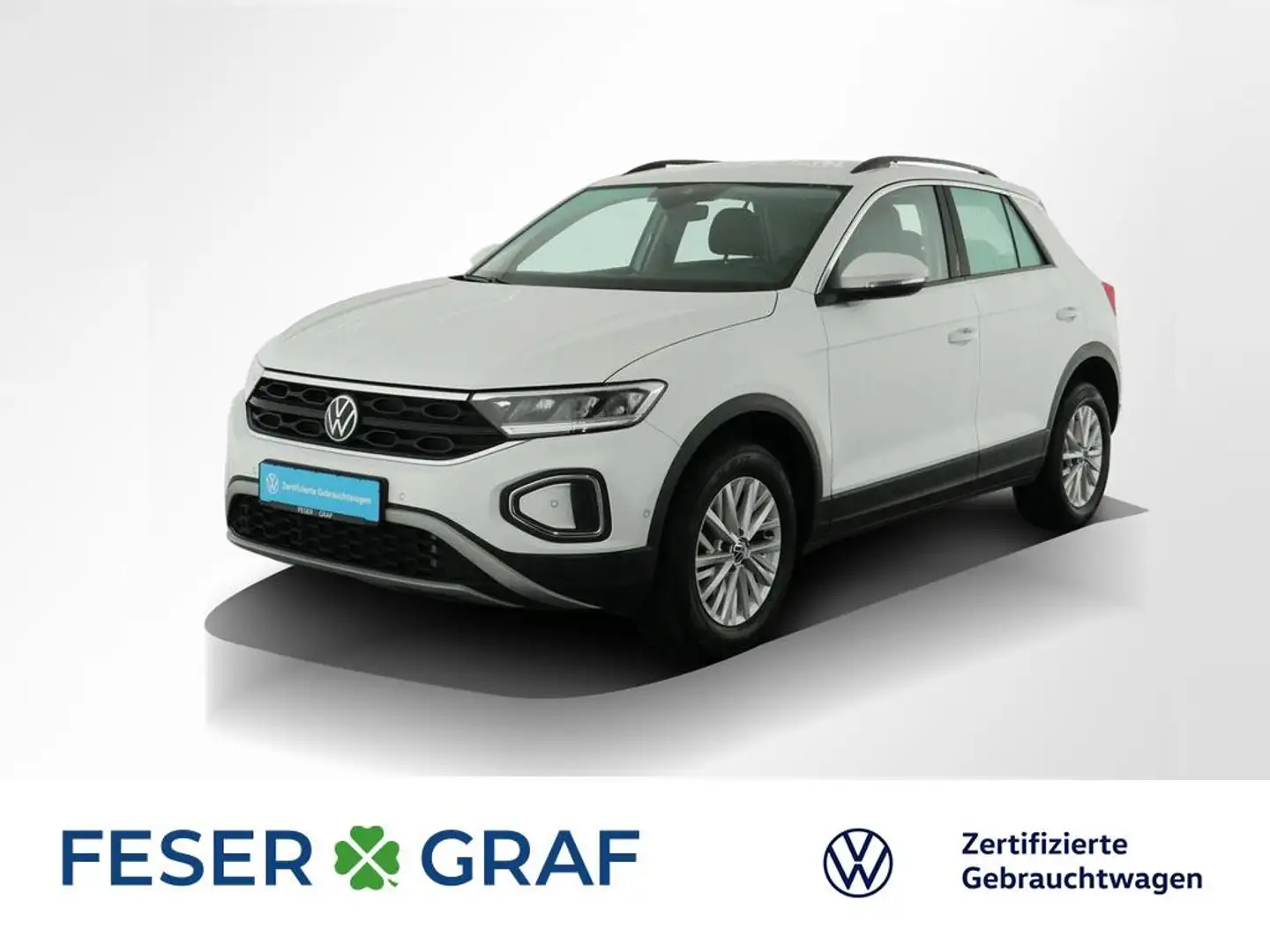 Volkswagen T-Roc Life 2.0 TDI DSG Navi LED ACC SiHz ParkAssist Weiß - 1