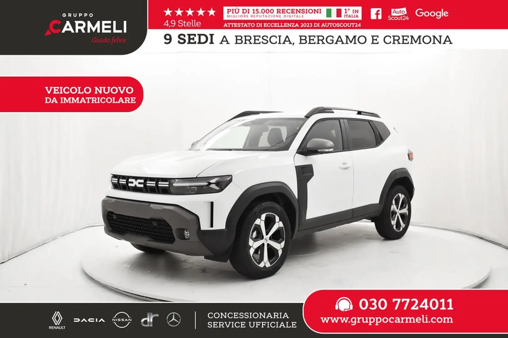 Dacia Duster 1.2 tce Journey 130cv Bianco - 1