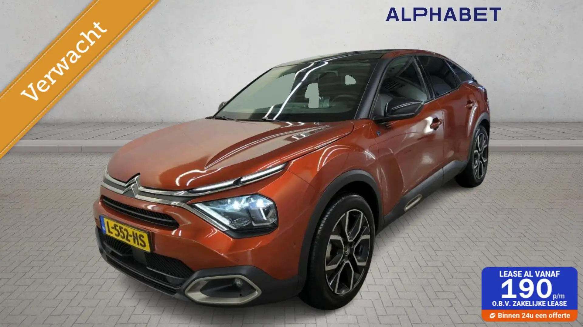 Citroen E-C4 Electric Shine 50 kWh | Schuifdak | Leder | LED | Navi | Orange - 1