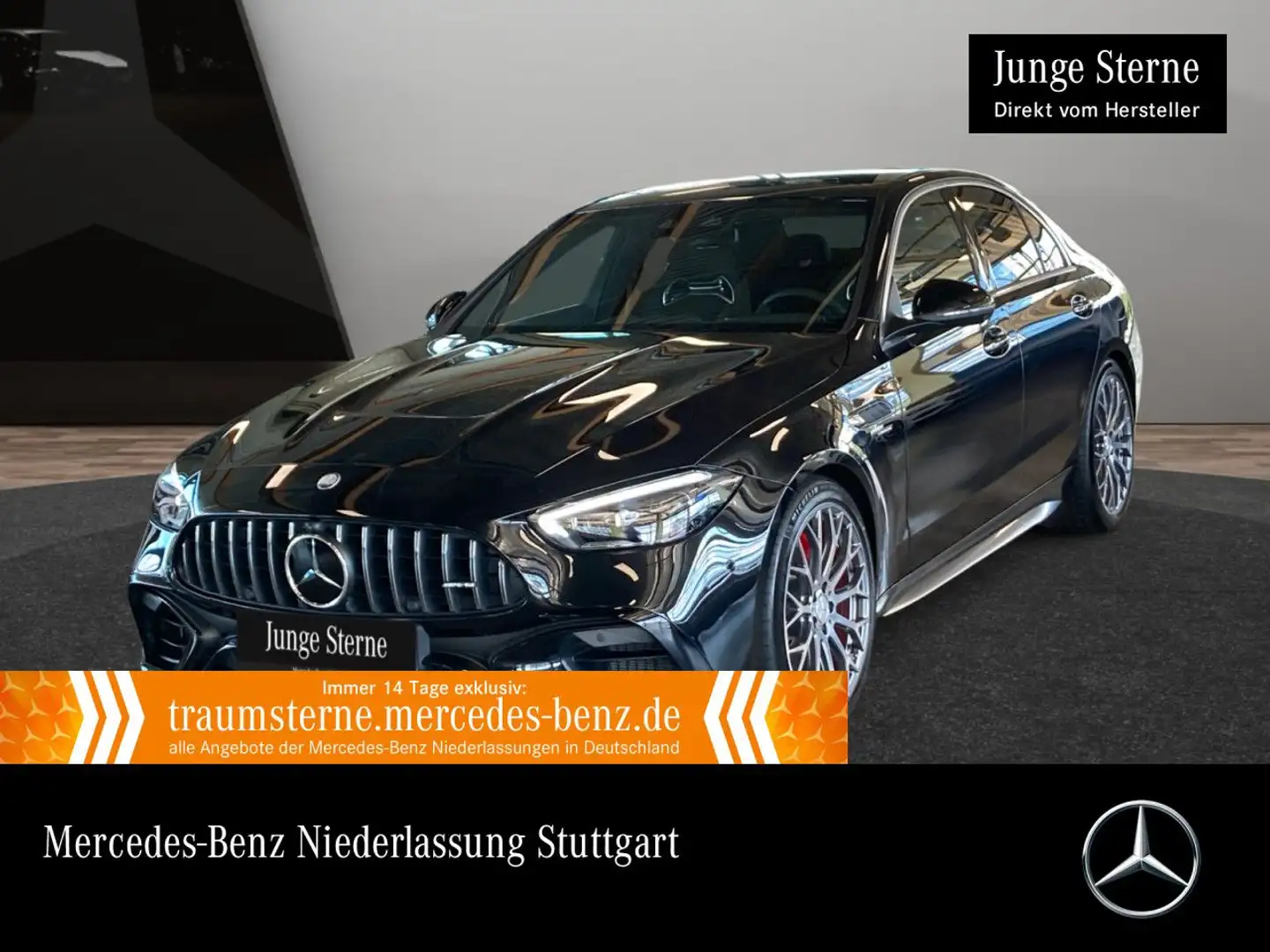 Mercedes-Benz C 63 AMG C 63 S E DRIVERS+PANO+BURMESTER+PERFSITZE+KEYLESS Noir - 1