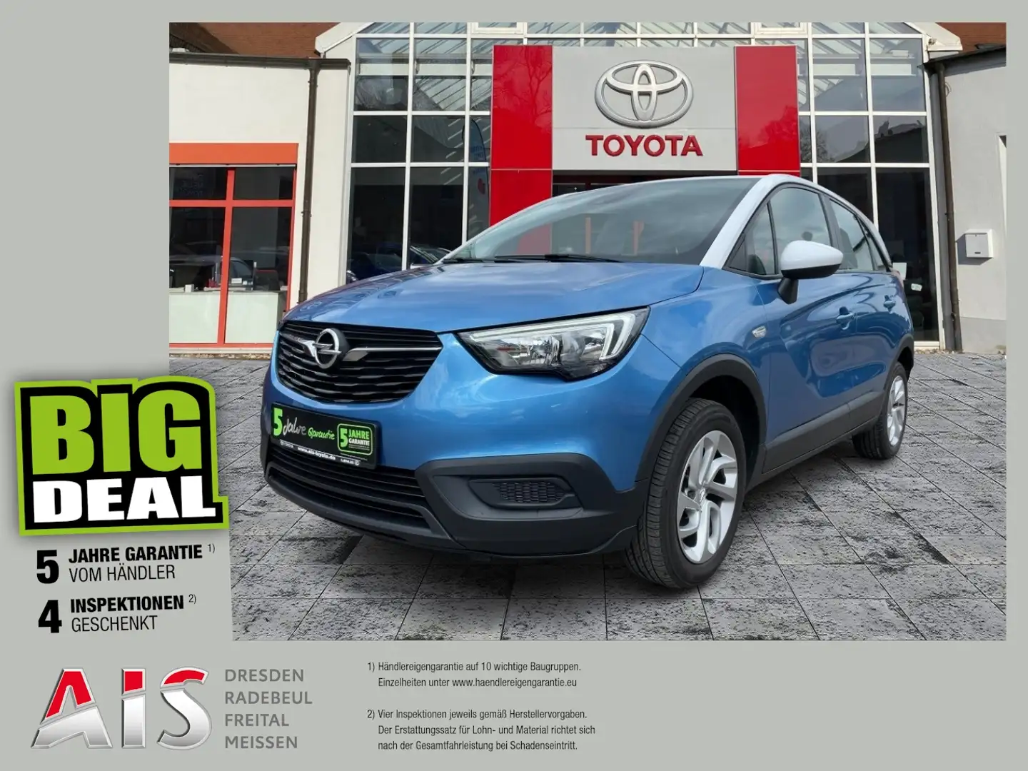 Opel Crossland 1.2 Turbo Edition DAB*SHZ*PDC Blau - 1
