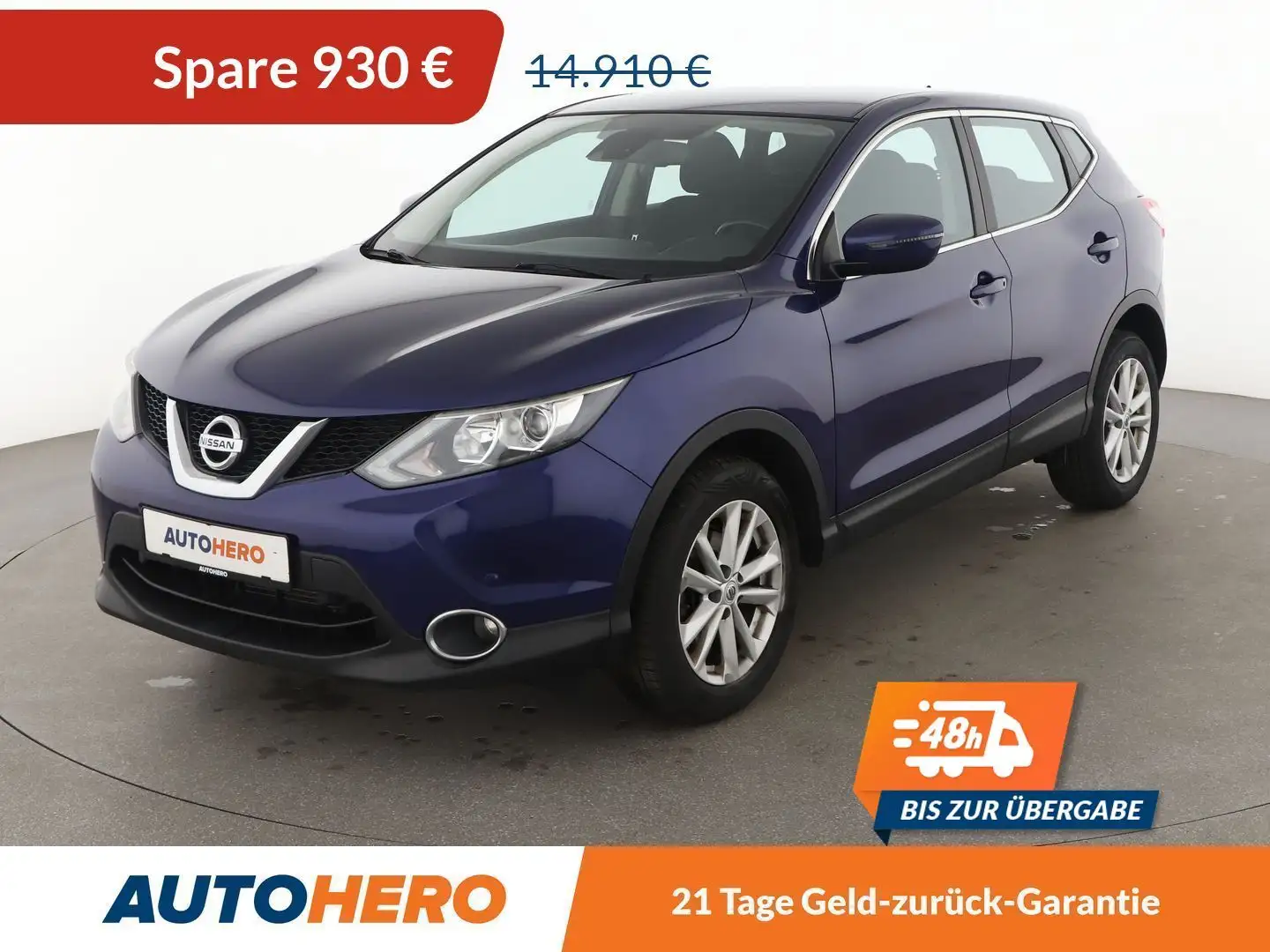 Nissan Qashqai 1.2 Acenta Aut.*NAVI*TEMPO*PDC*SHZ* Blau - 1