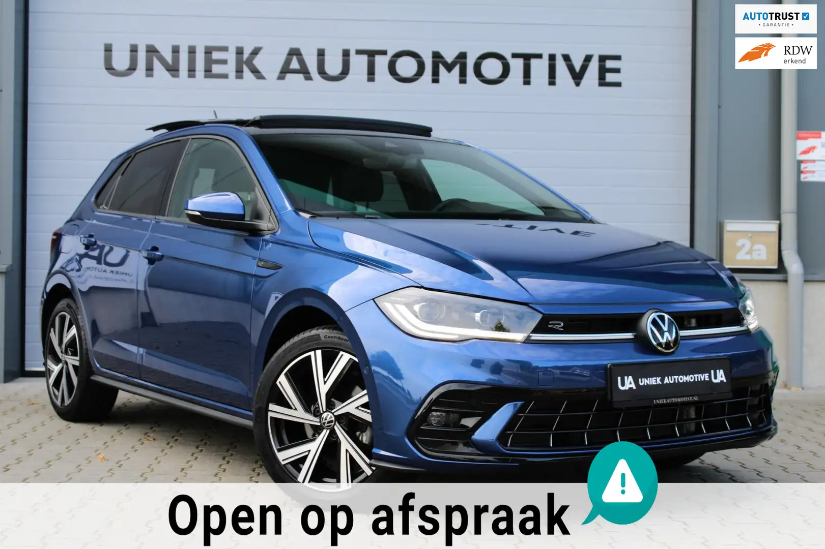 Volkswagen Polo 1.0 TSI HIGHLINE BUSINESS R | DSG | 110PK | R-LINE Bleu - 1