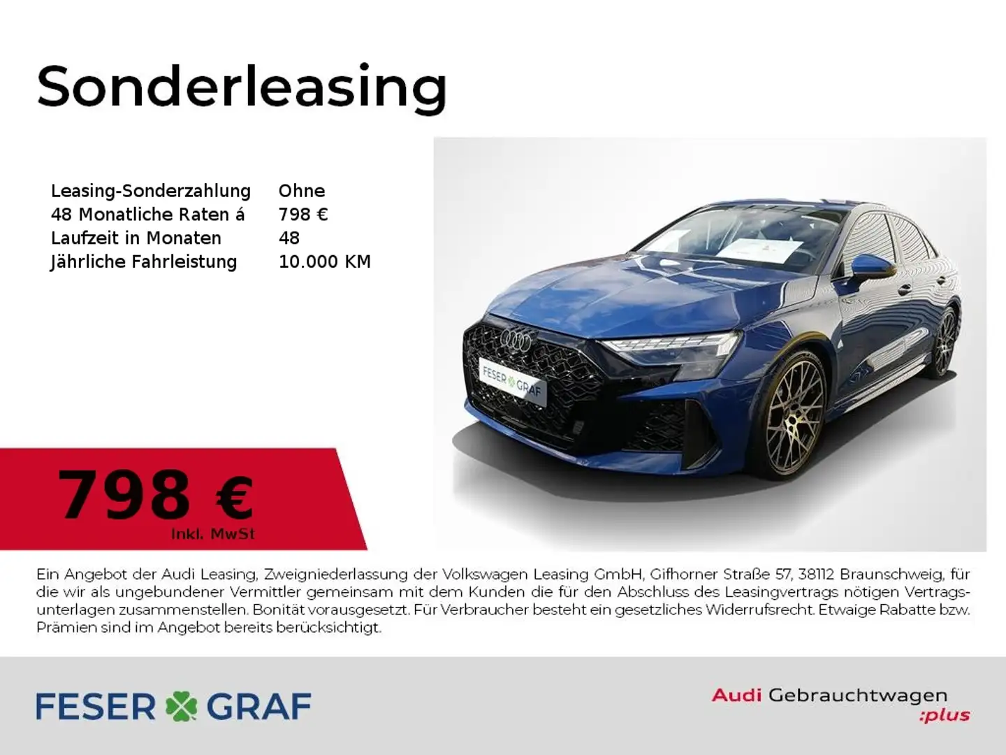 Audi RS3 Lim. Matrix Navi Blau - 1