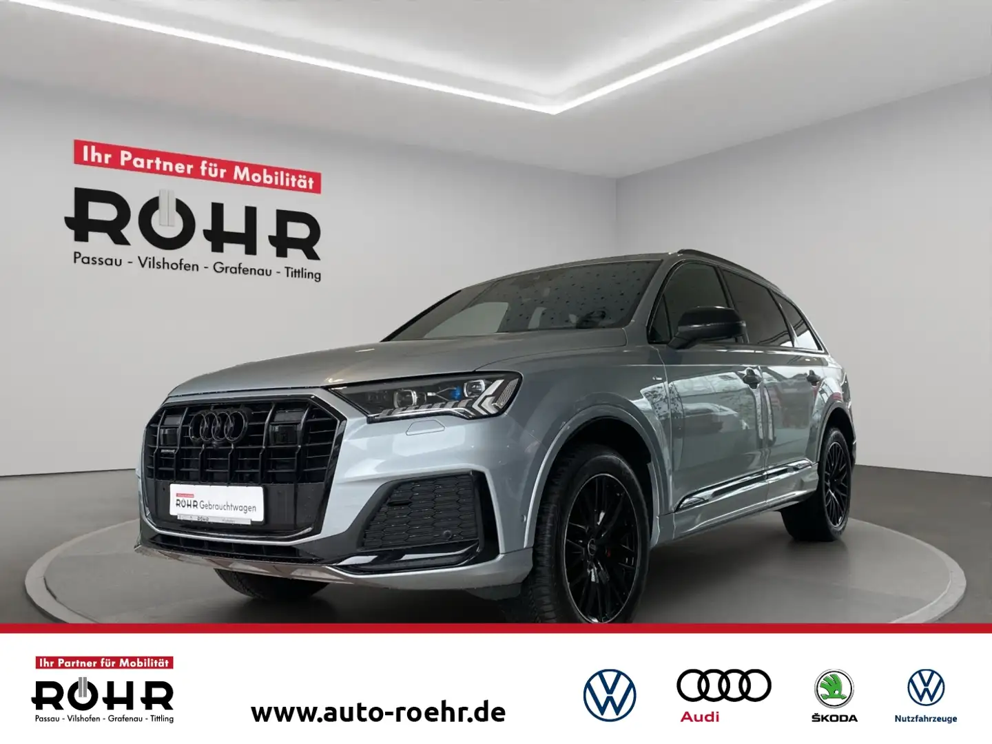 Audi Q7 SUV S line (AHK.PDC.Head-Up.HD Matrix-LED. SHZ vo+ Silber - 1