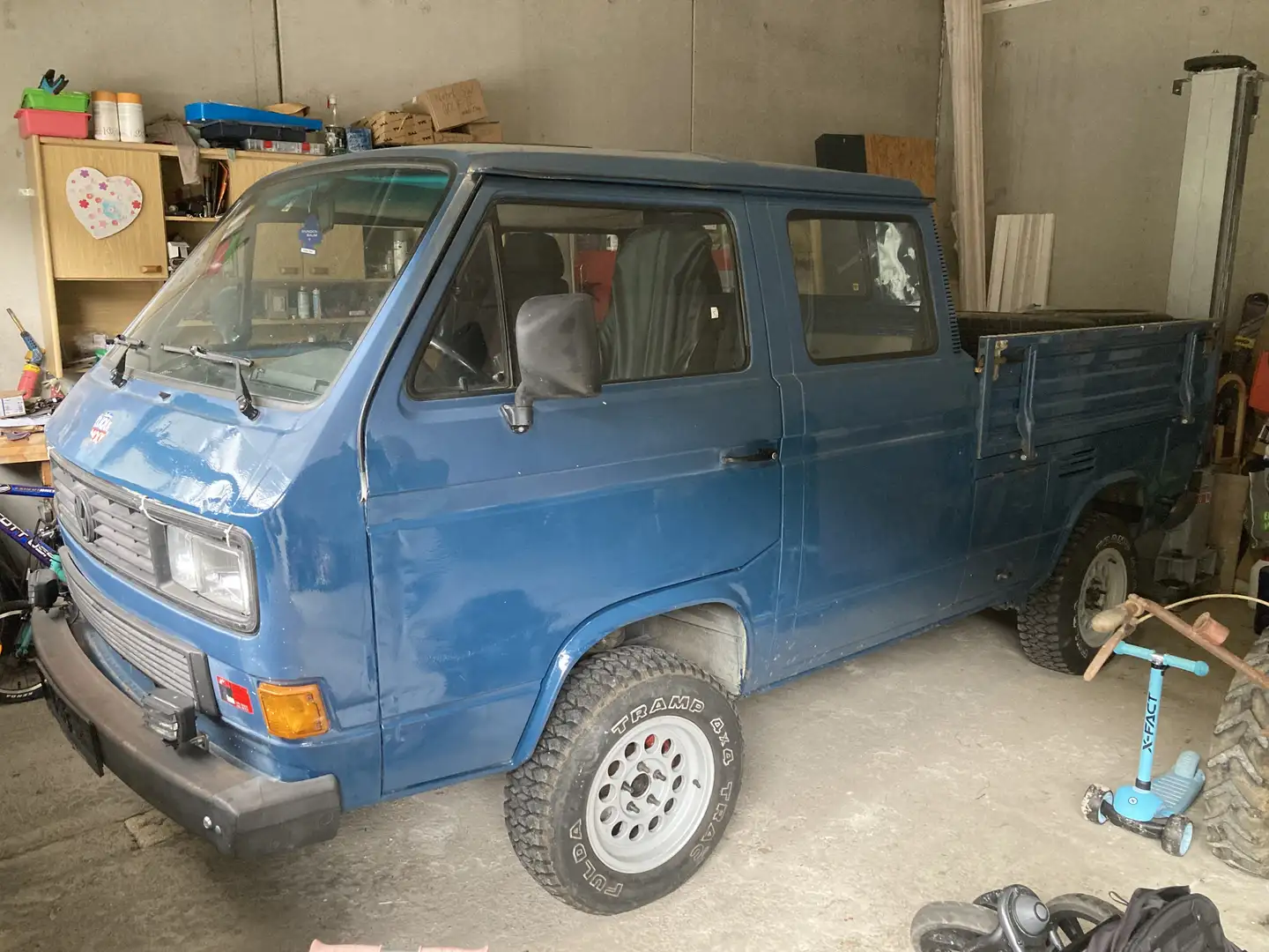 Volkswagen T3 Doppelkabine syncro Blau - 1