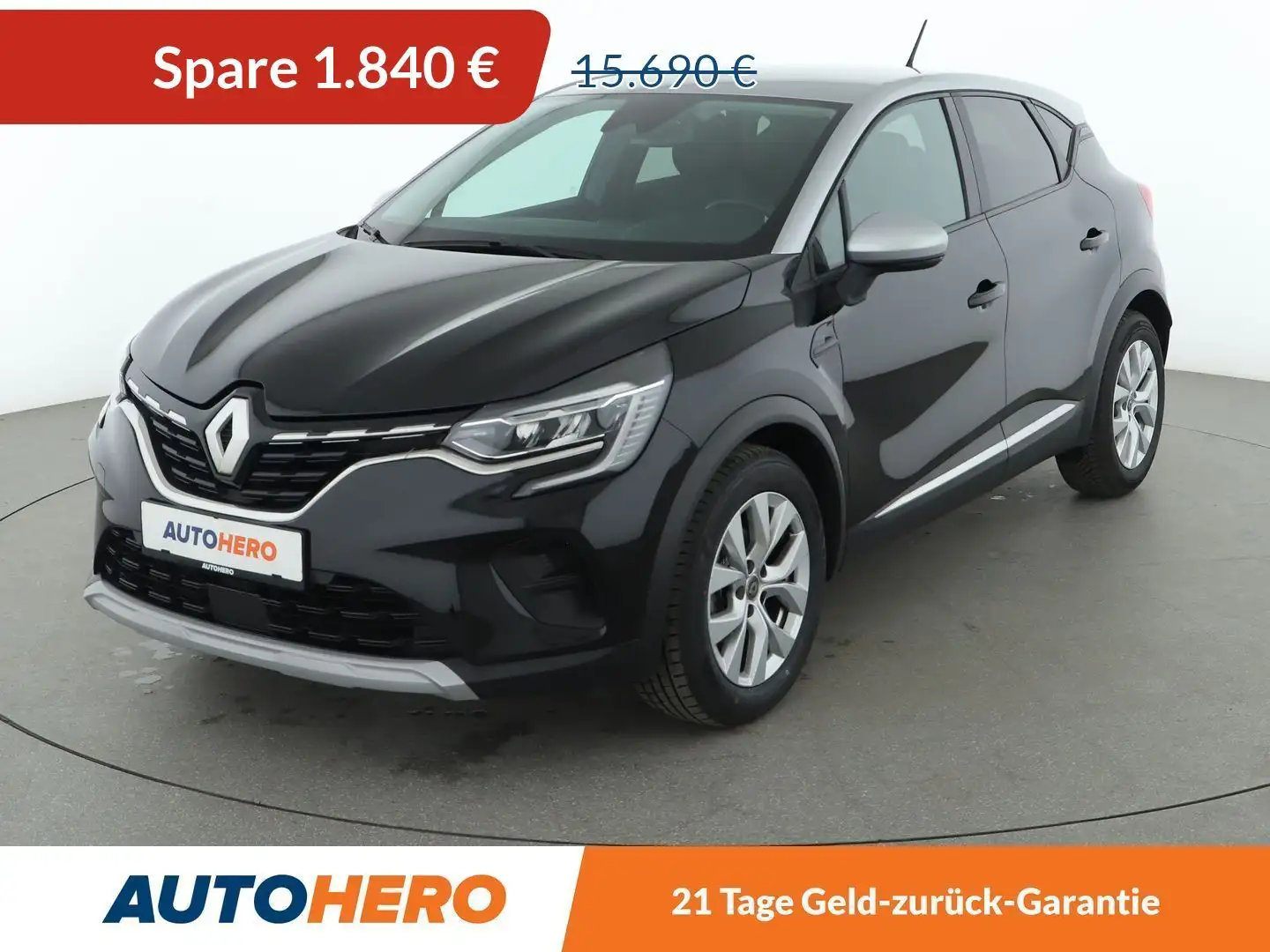 Renault Captur 1.0 TCe Experience*NAVI*TEMPO*PDC*AHK* Schwarz - 1