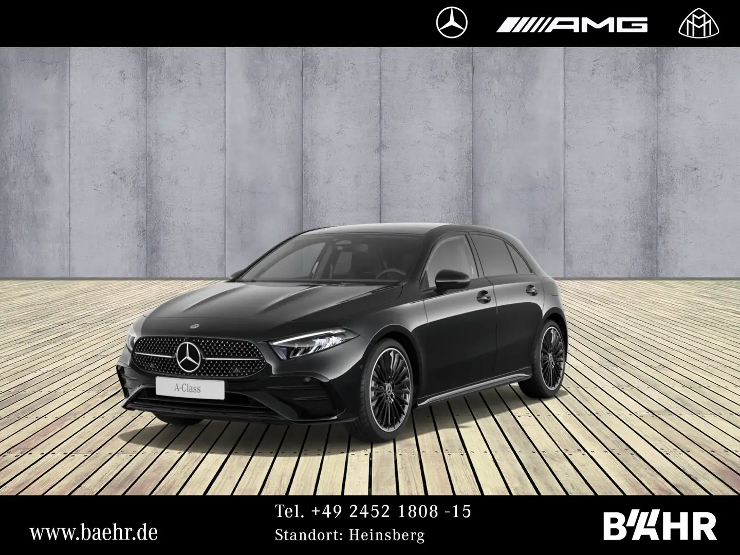 Mercedes-Benz A 200 A 200 d AMG+Night/MBUX/LED/Pano/Parktr.+RFK/19" Schwarz - 1
